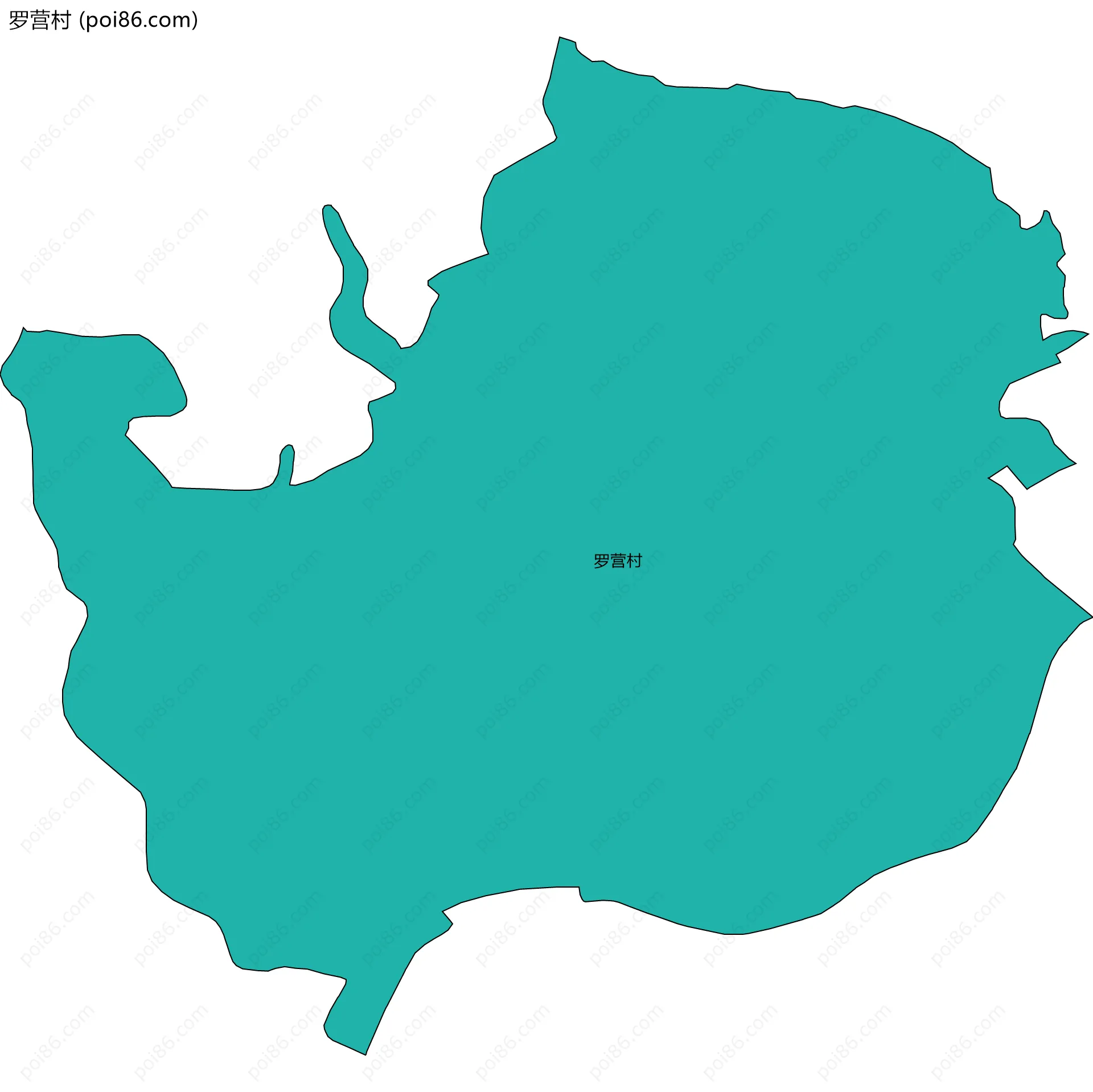 罗营村边界地图