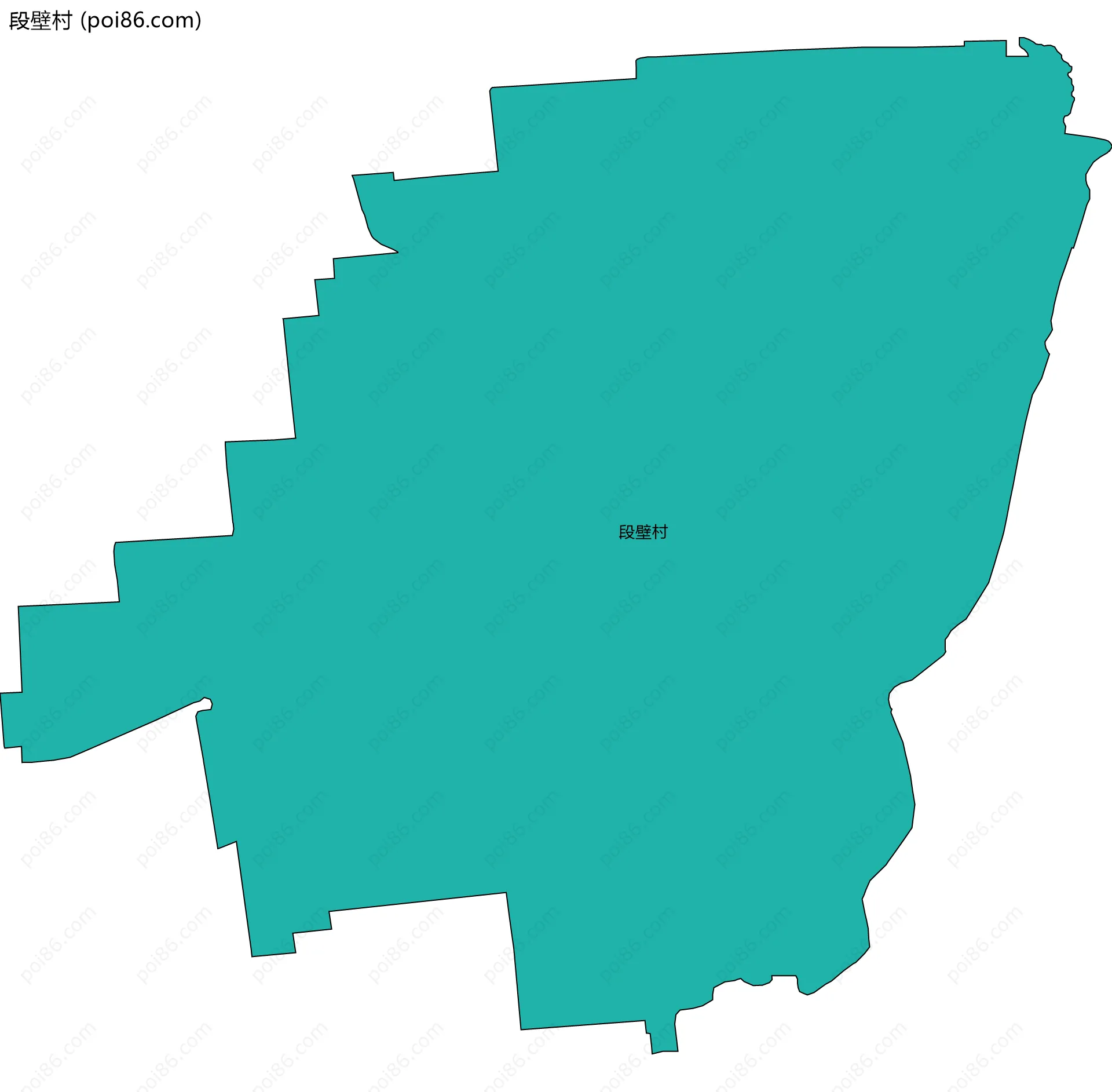 段壁村边界地图