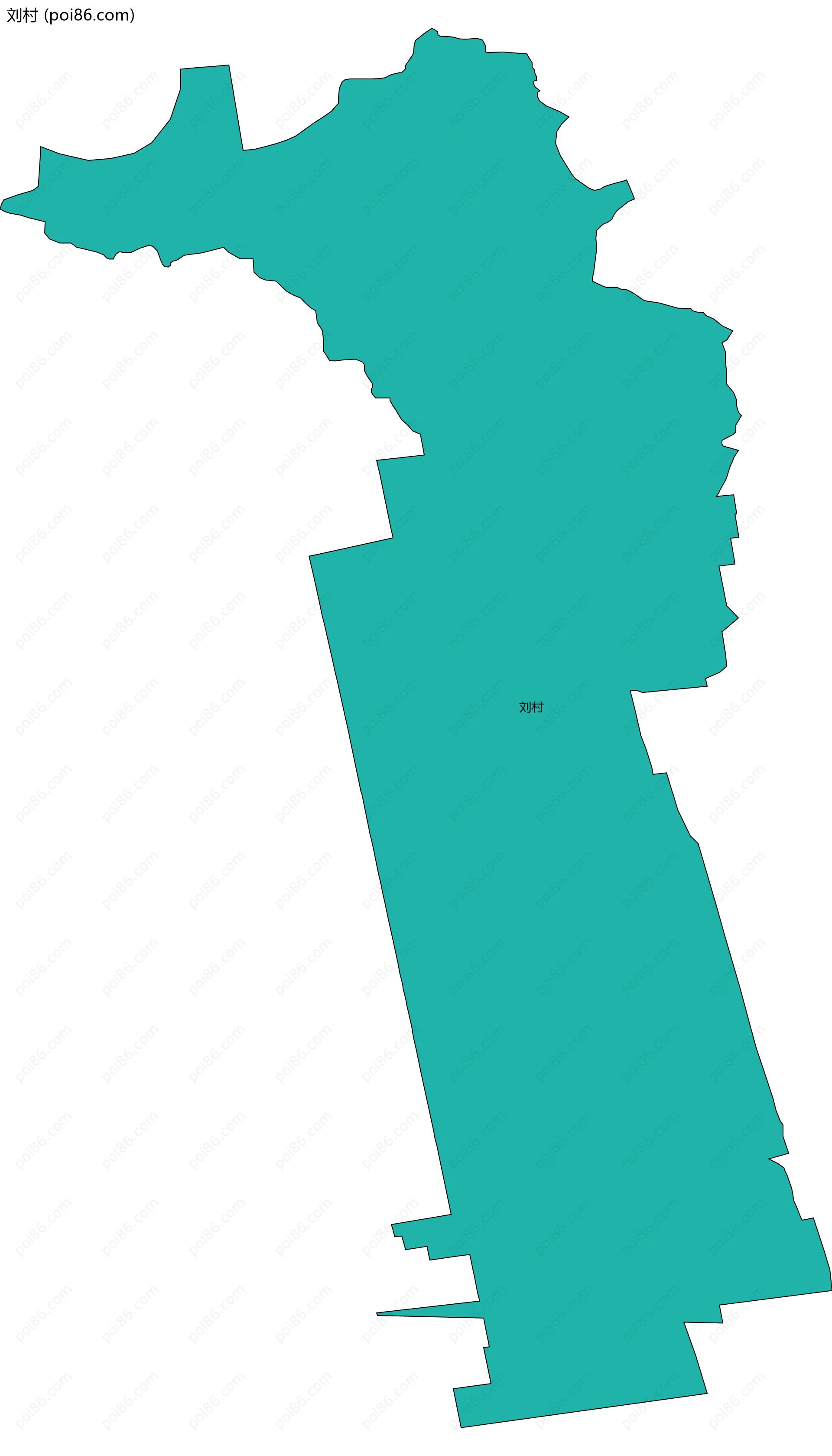 刘村边界地图