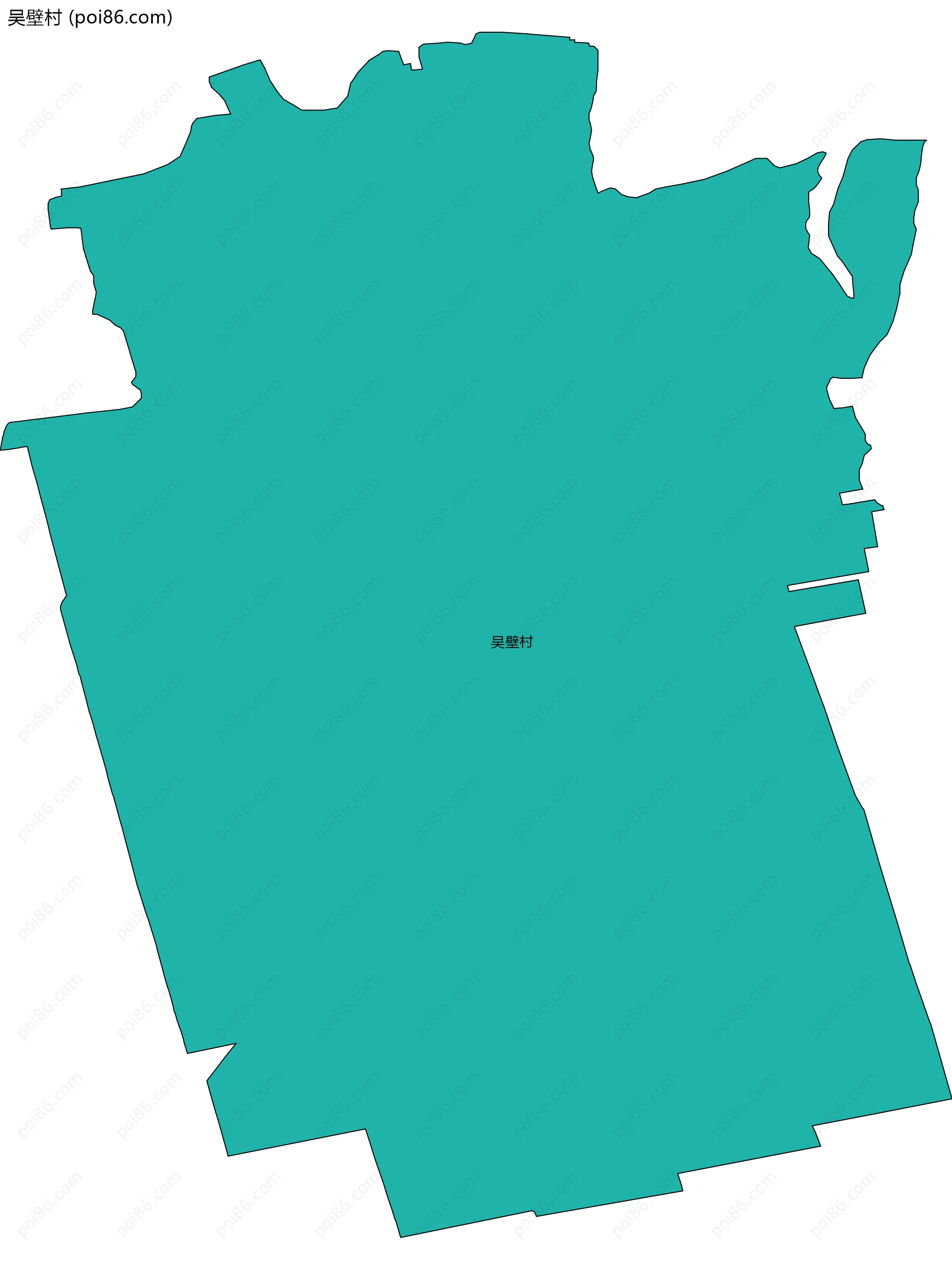 吴壁村边界地图