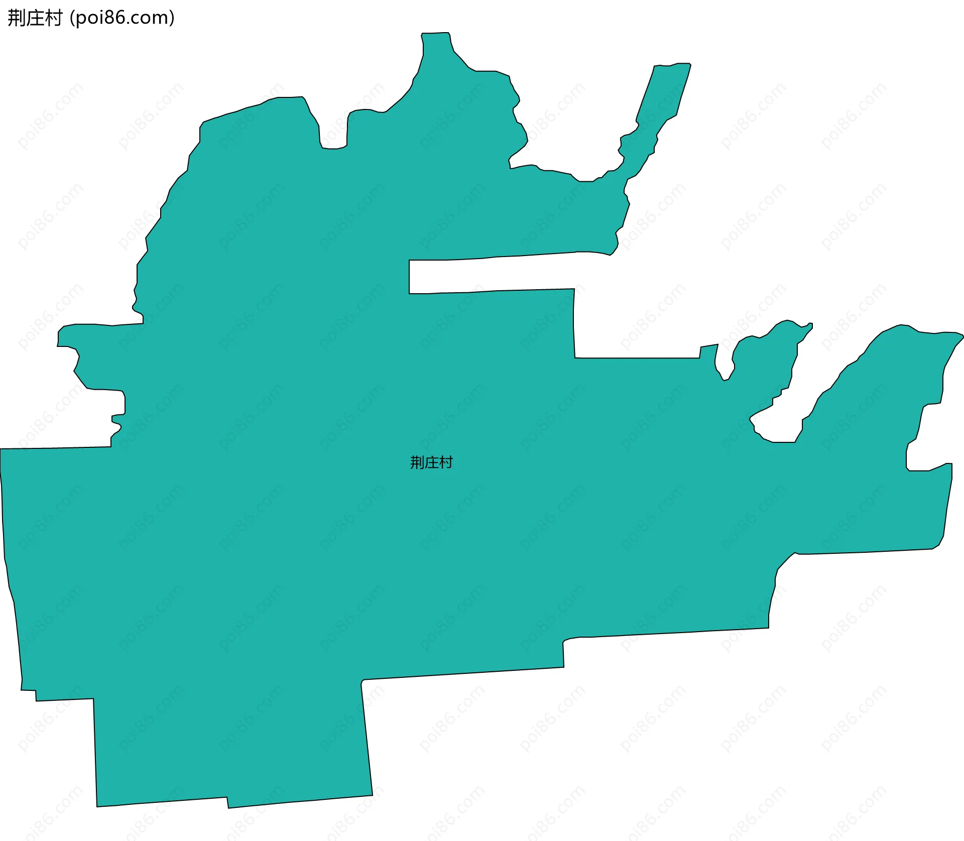 荆庄村边界地图