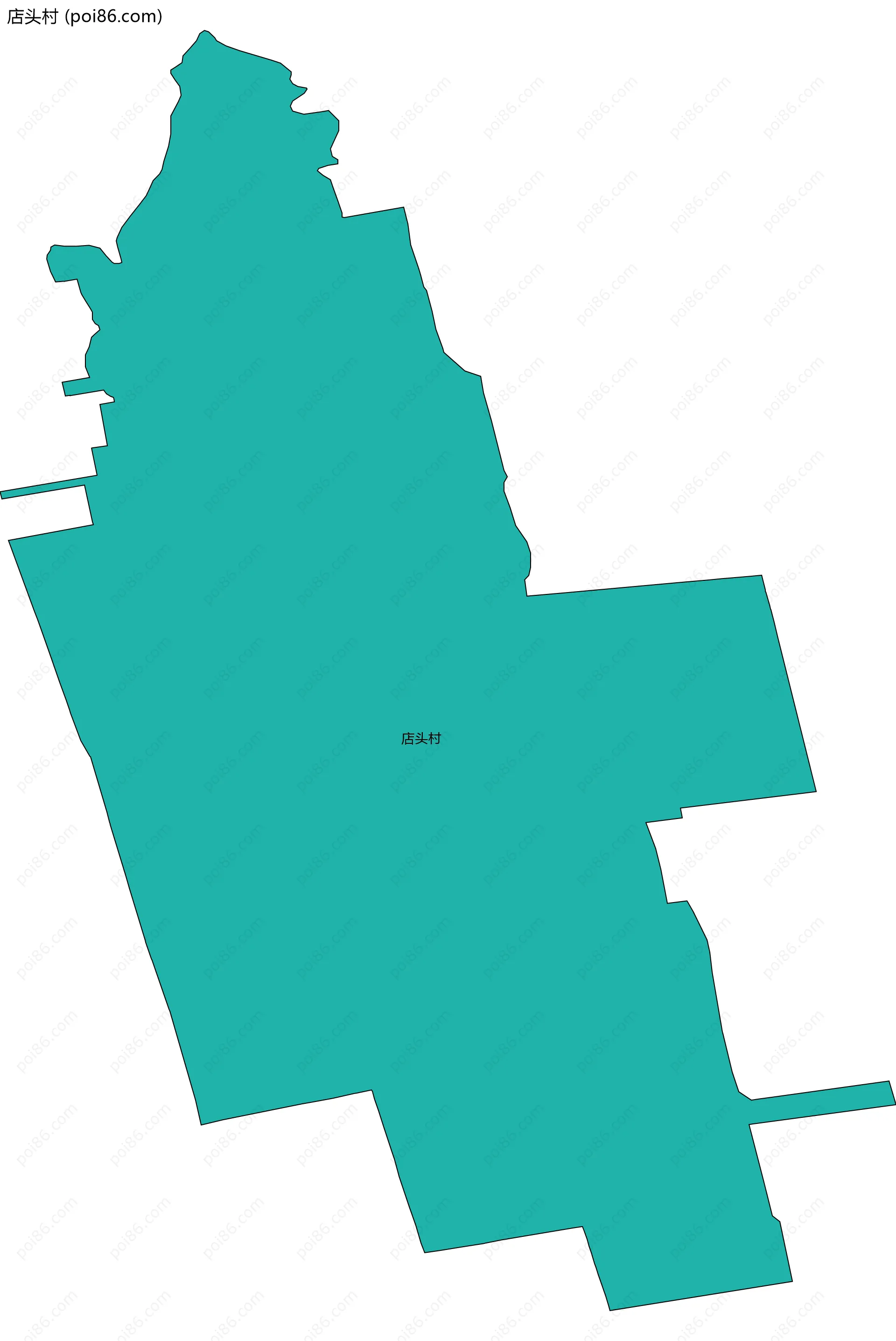 店头村边界地图