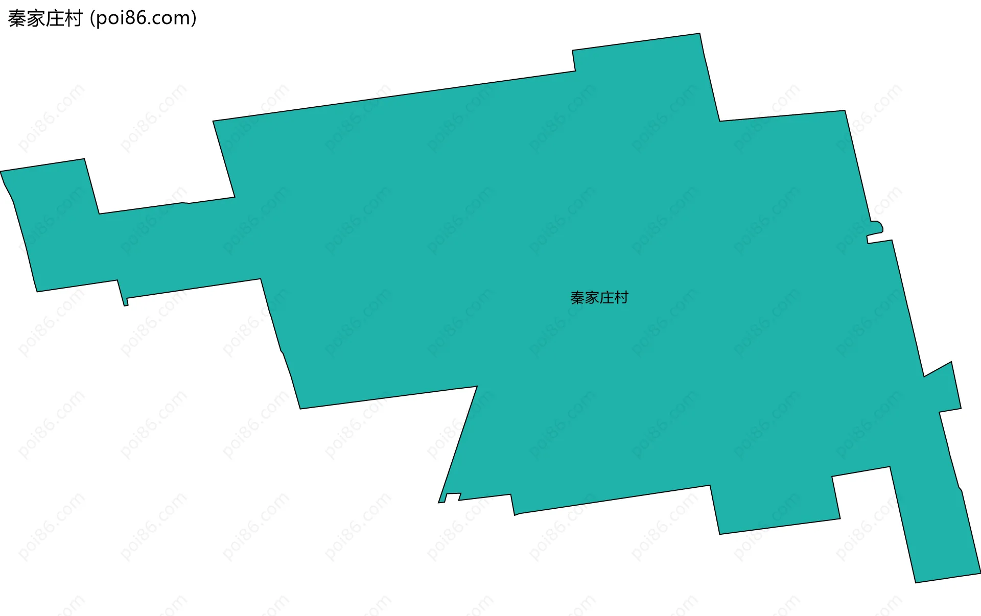 秦家庄村边界地图