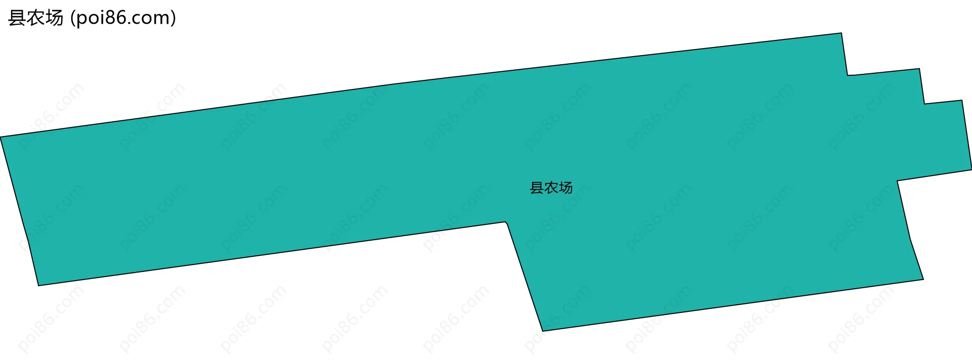县农场边界地图