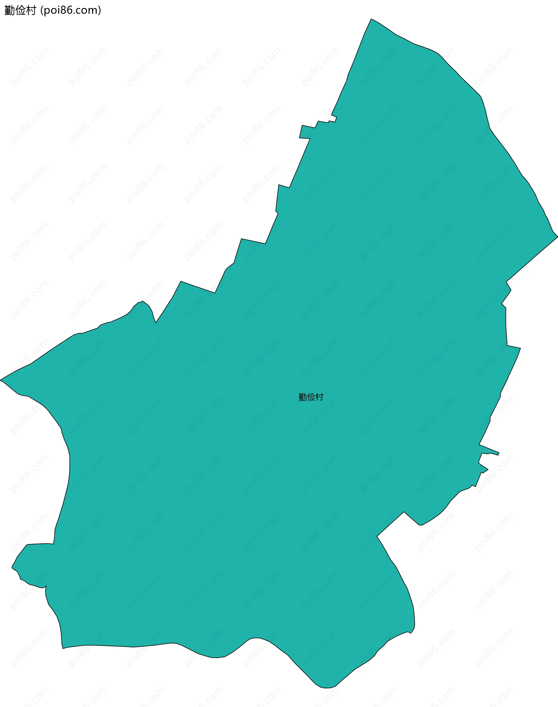 勤俭村边界地图