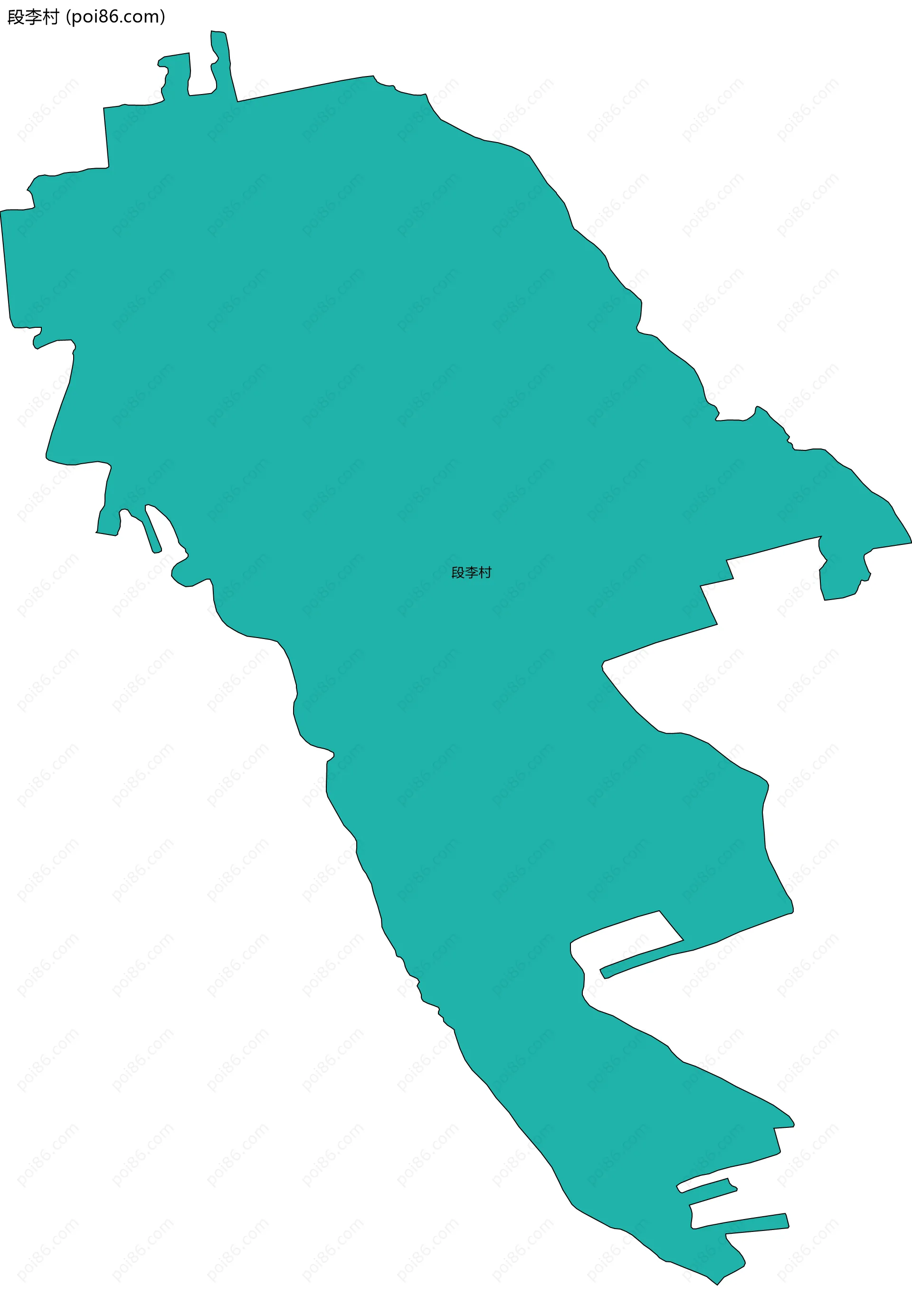 段李村边界地图