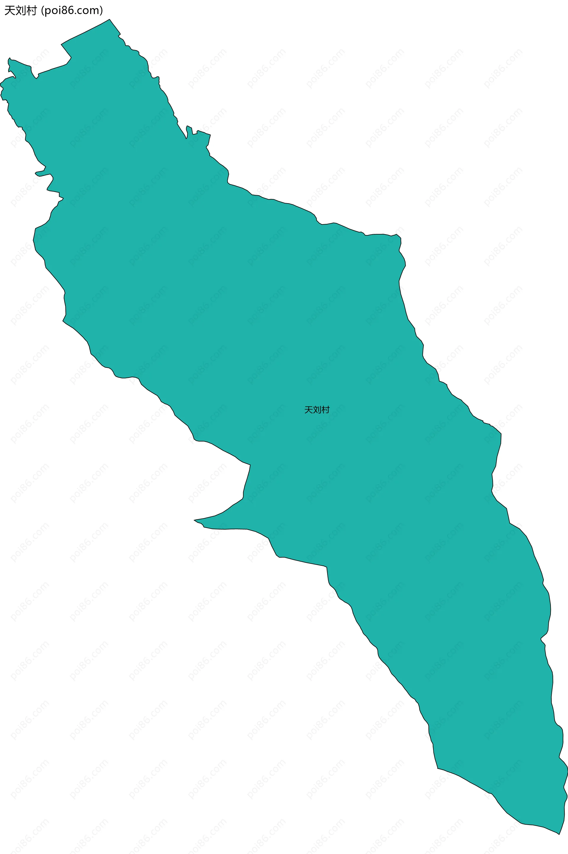 天刘村边界地图