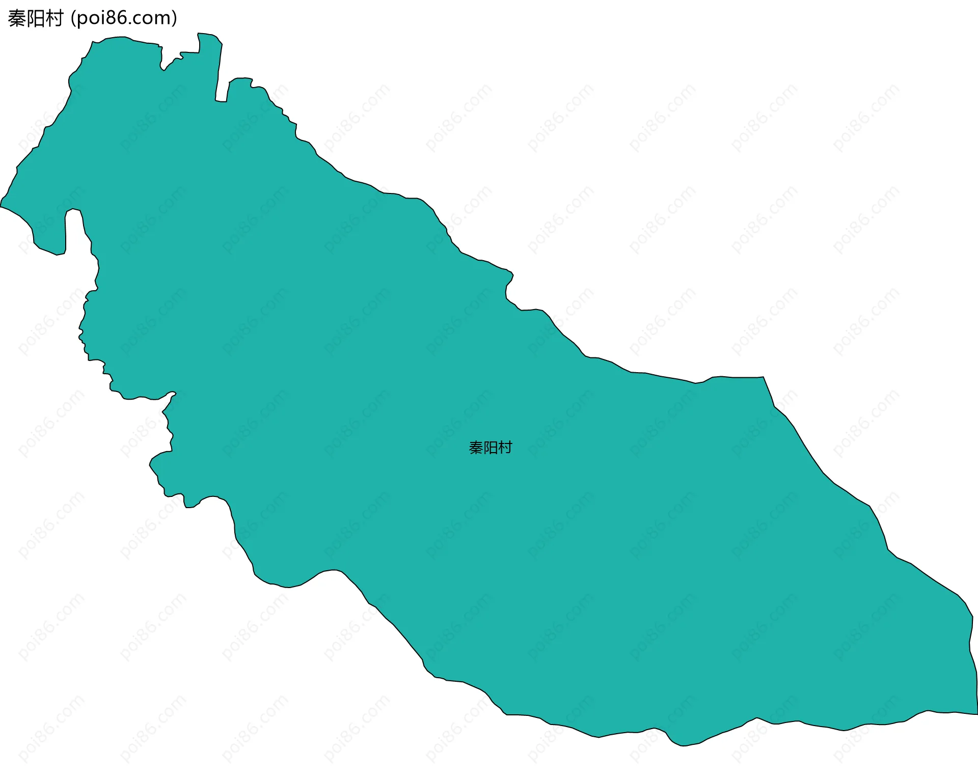 秦阳村边界地图