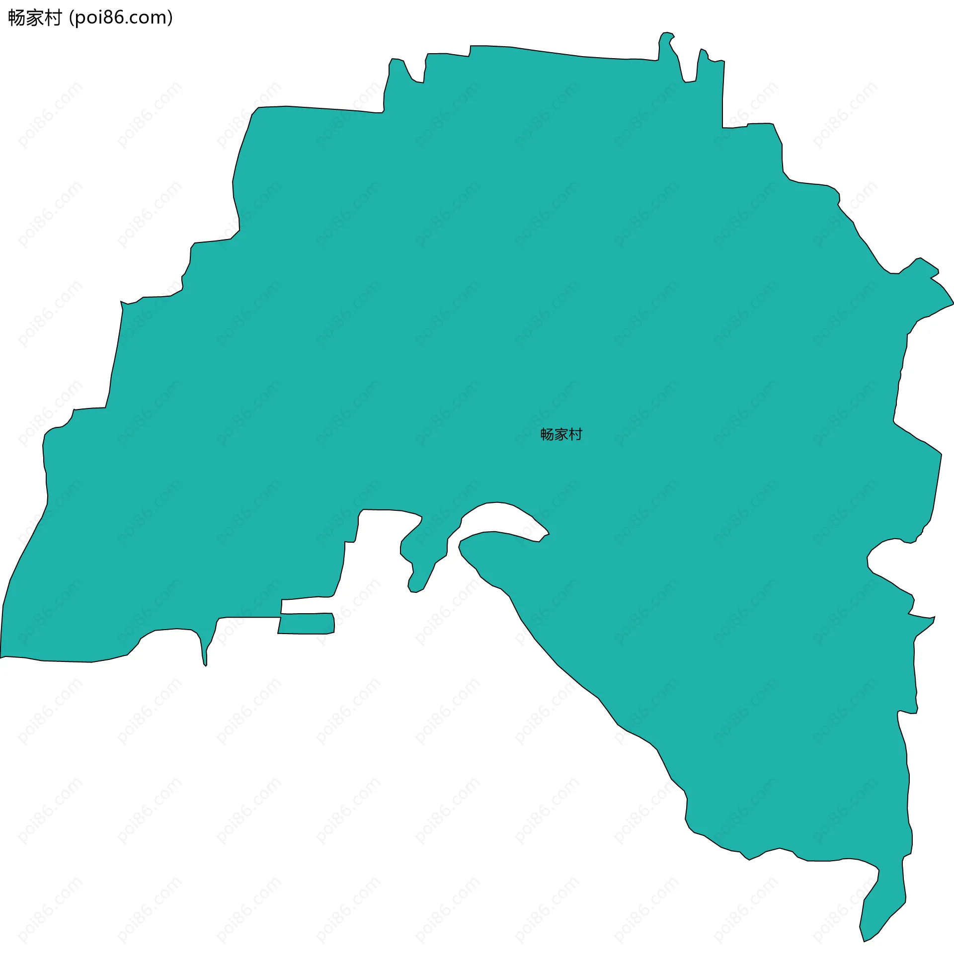 畅家村边界地图