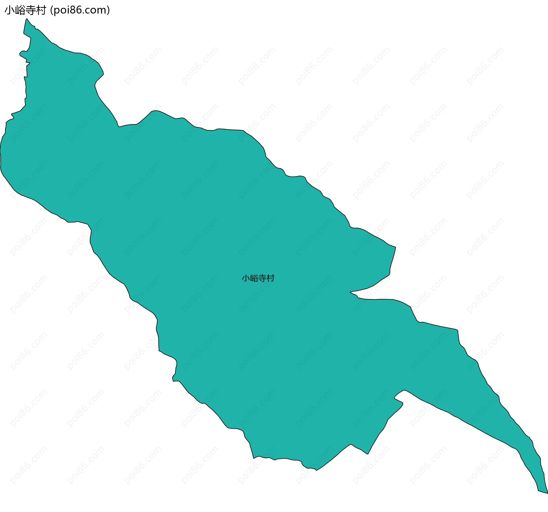 小峪寺村边界地图