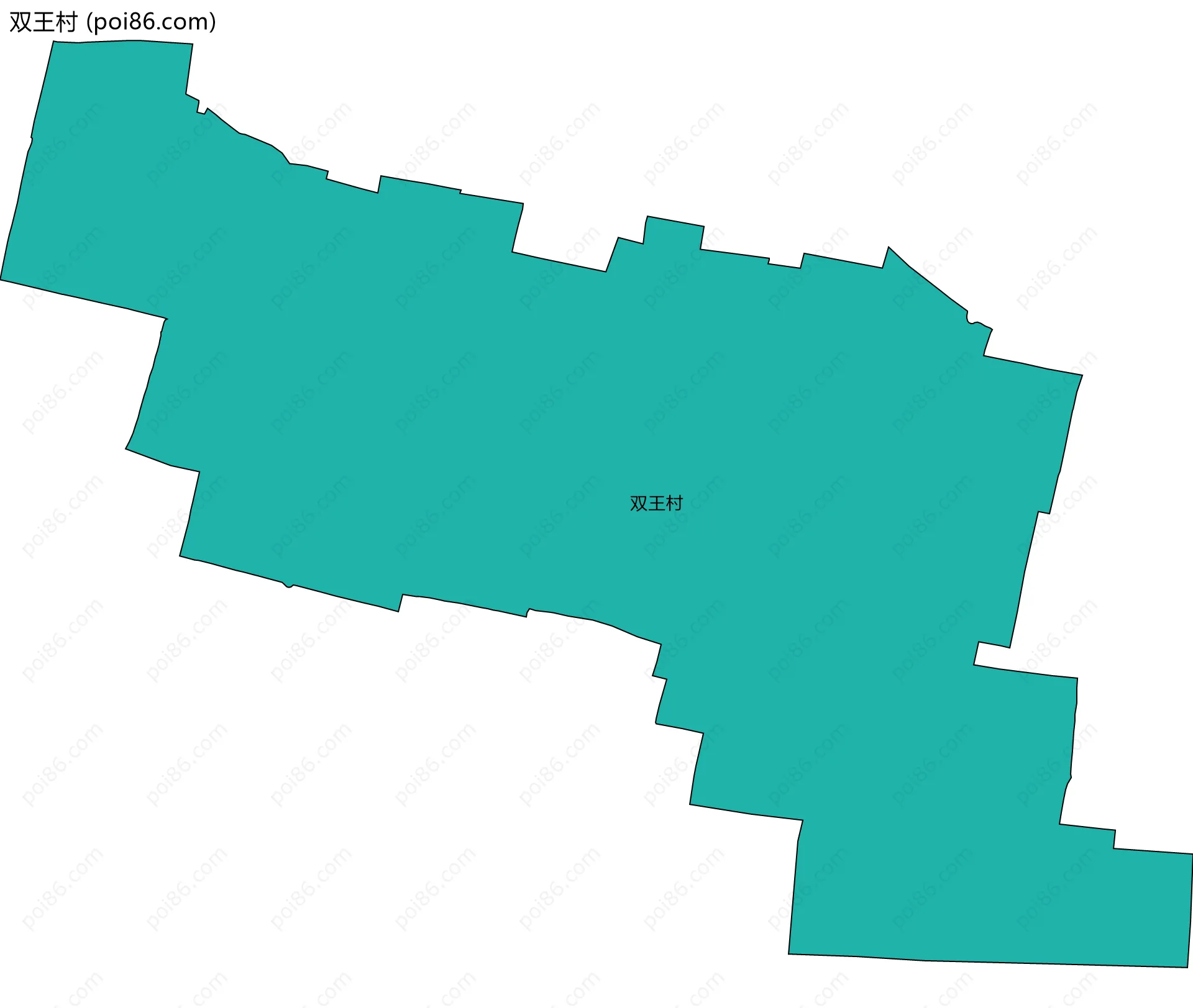 双王村边界地图