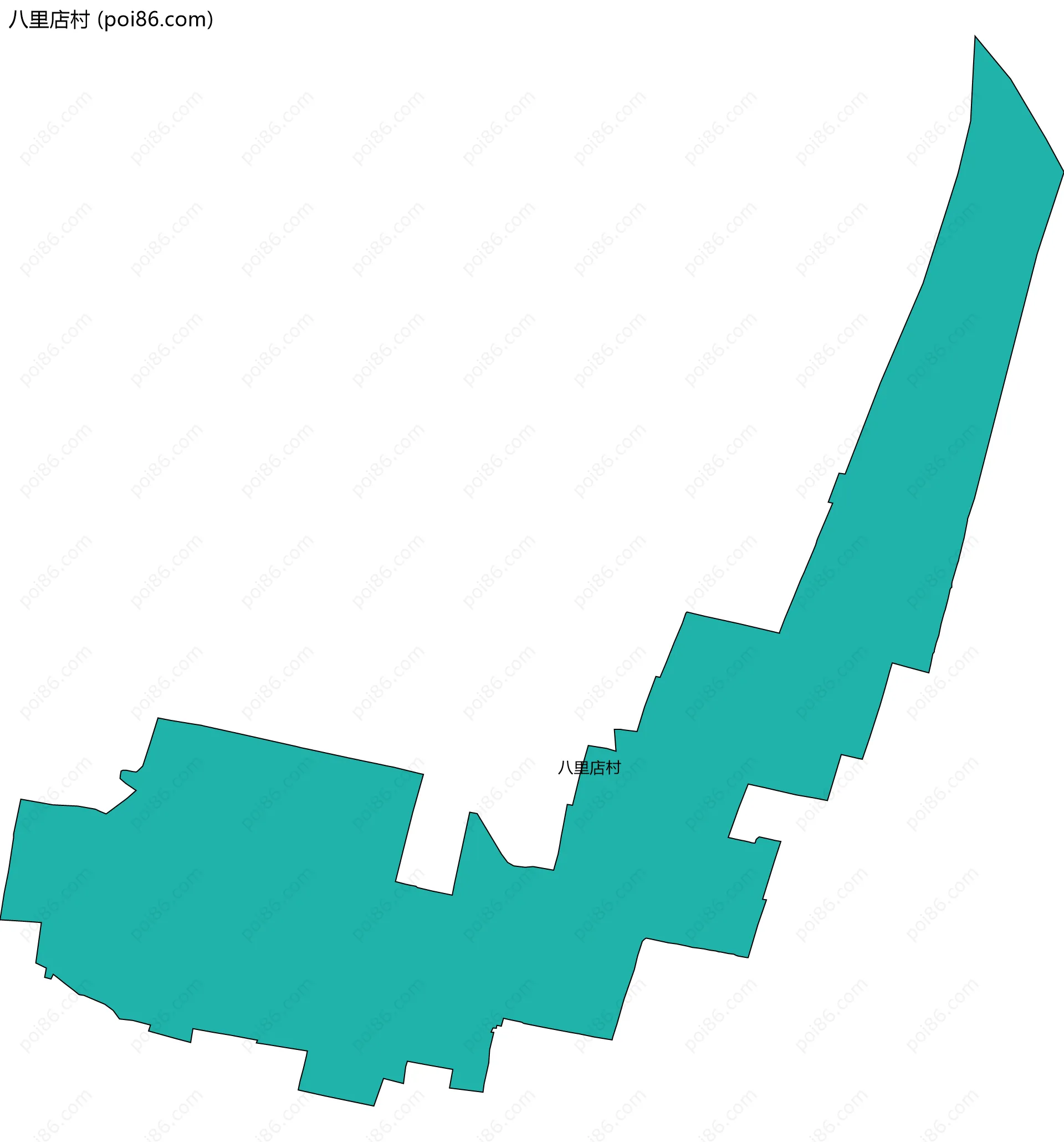八里店村边界地图