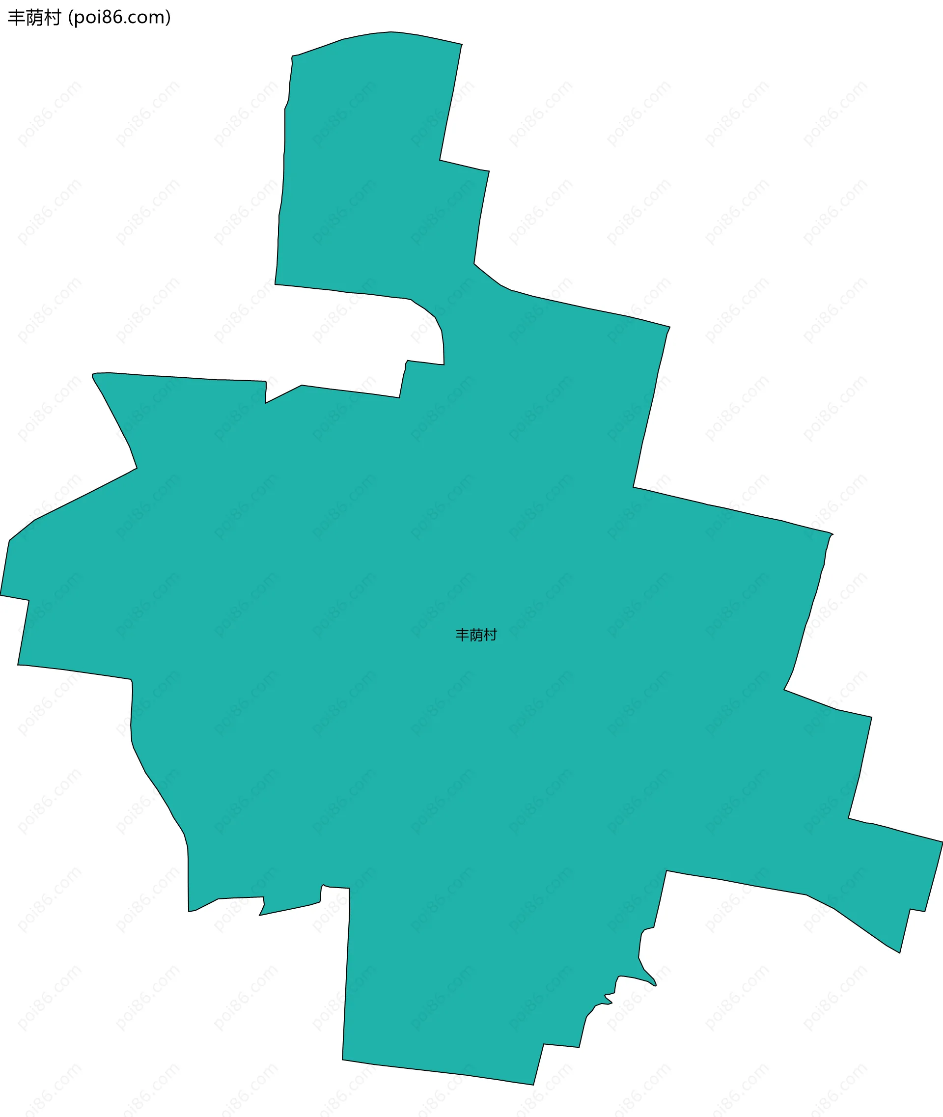 丰荫村边界地图