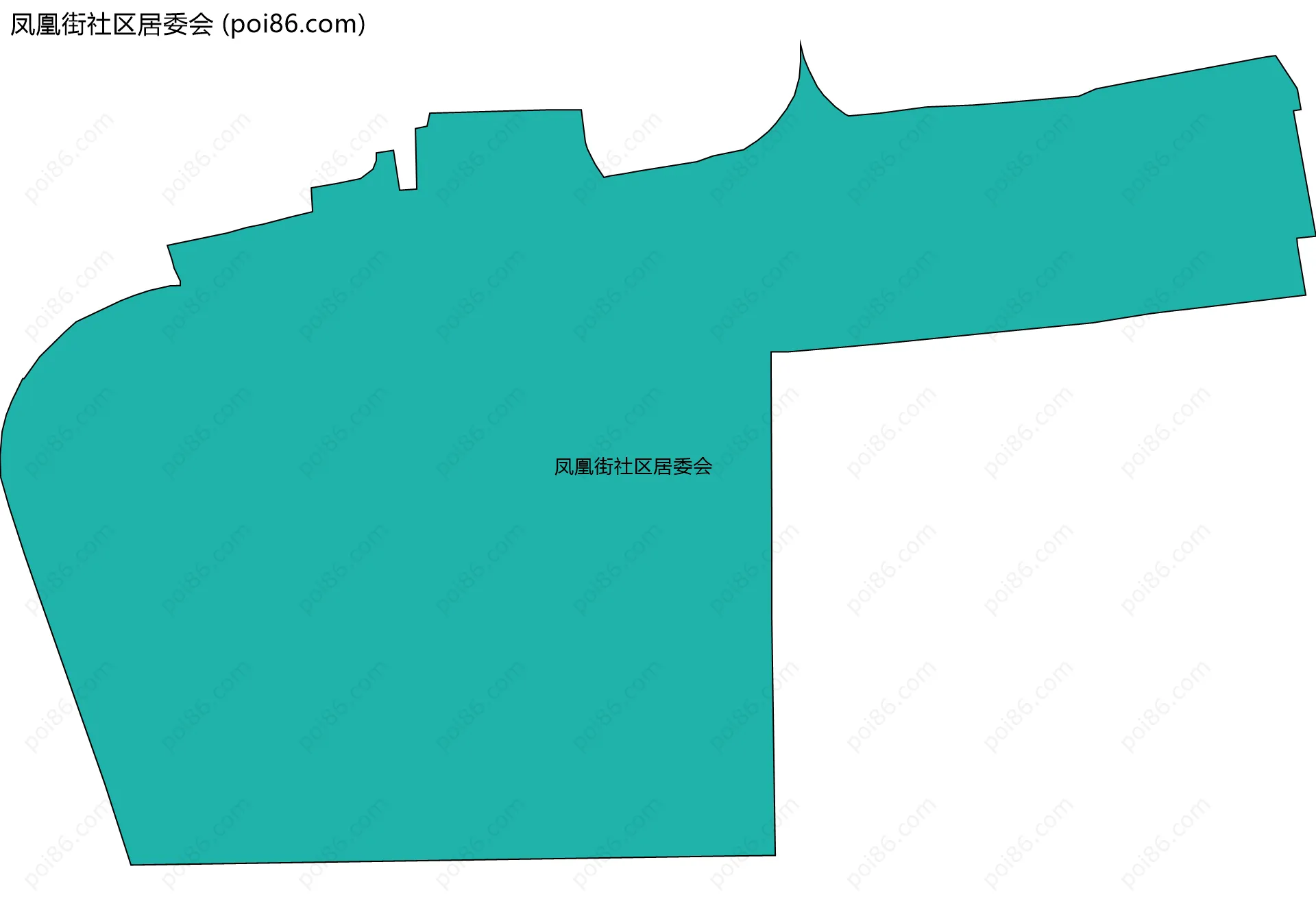 凤凰街社区居委会边界地图