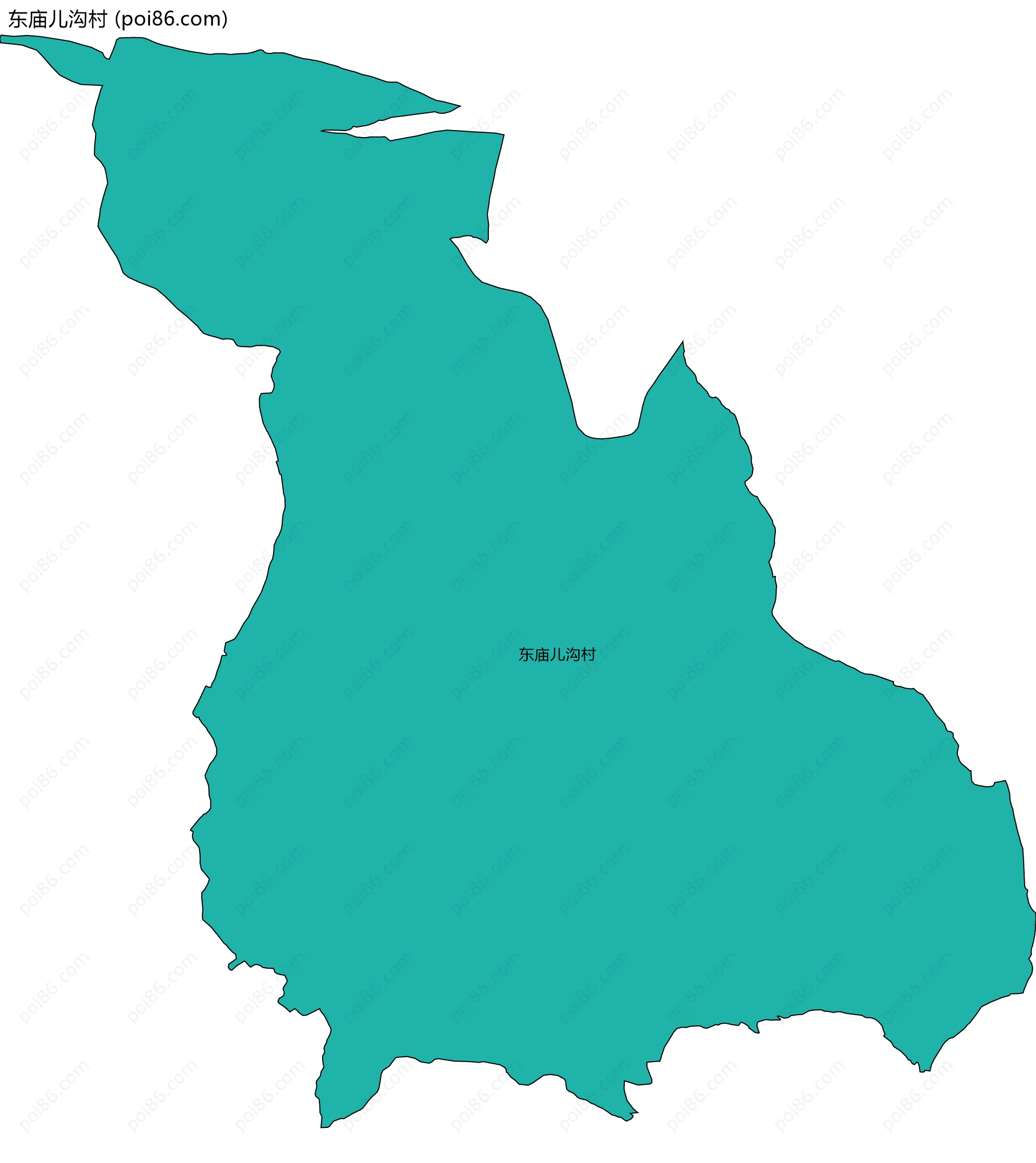 东庙儿沟村边界地图