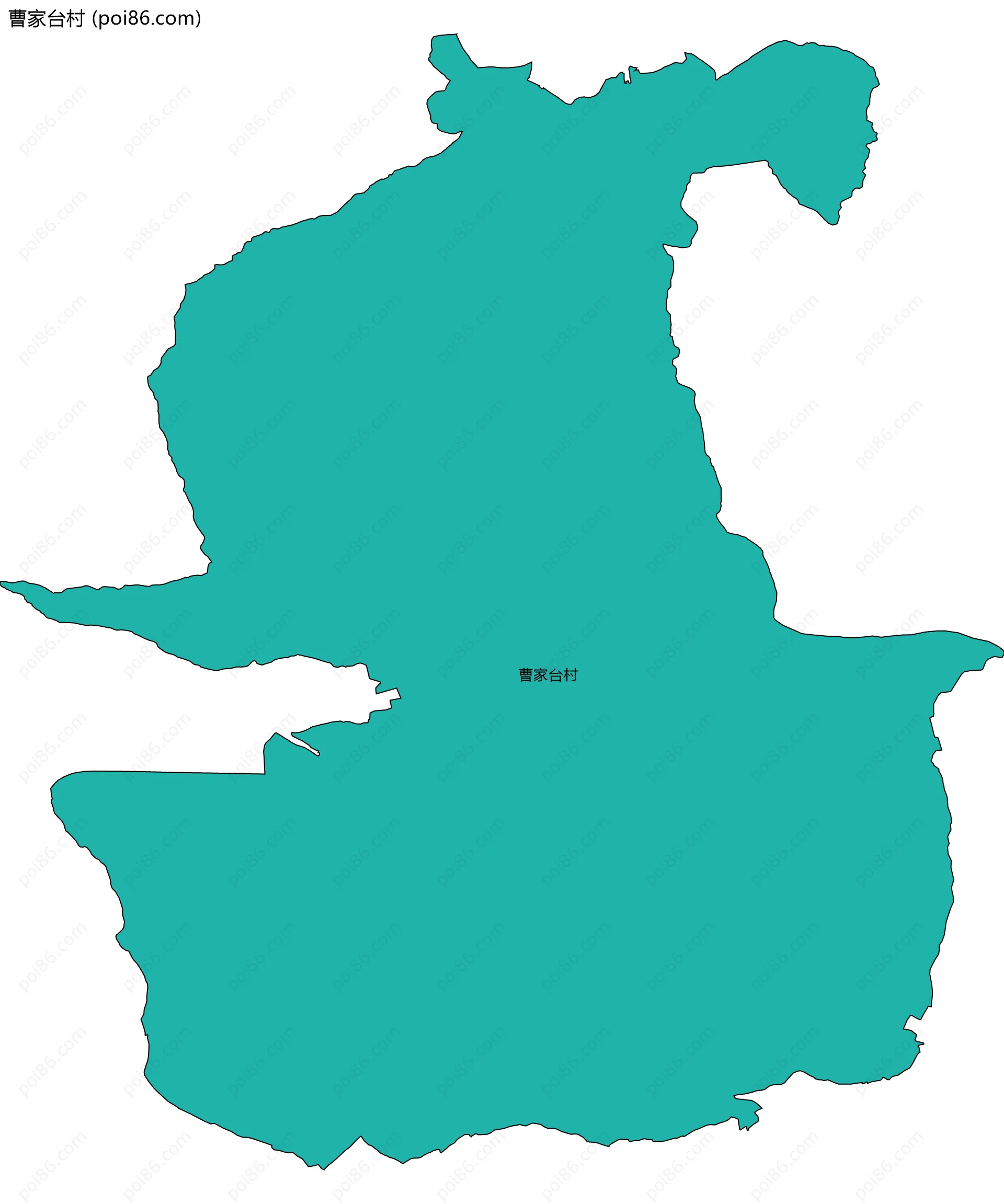 曹家台村边界地图