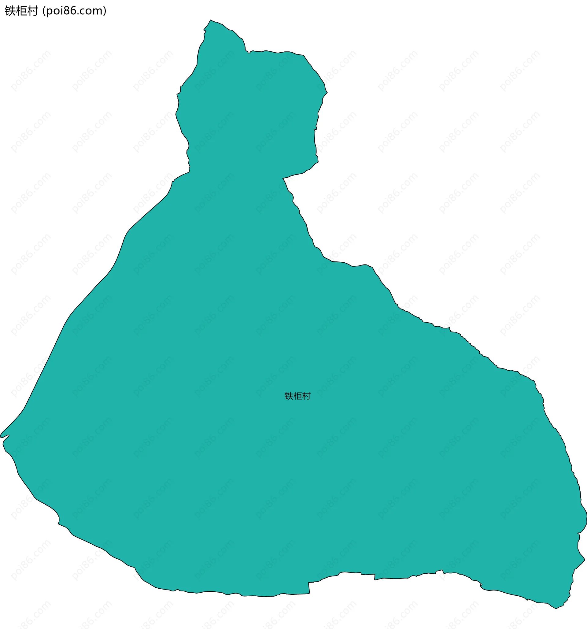 铁柜村边界地图