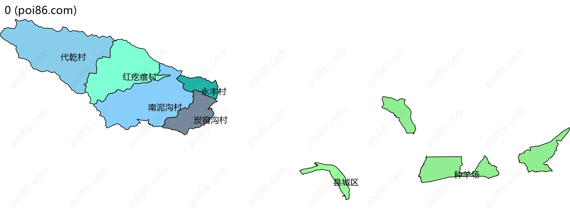 0边界地图(五级行政区划)
