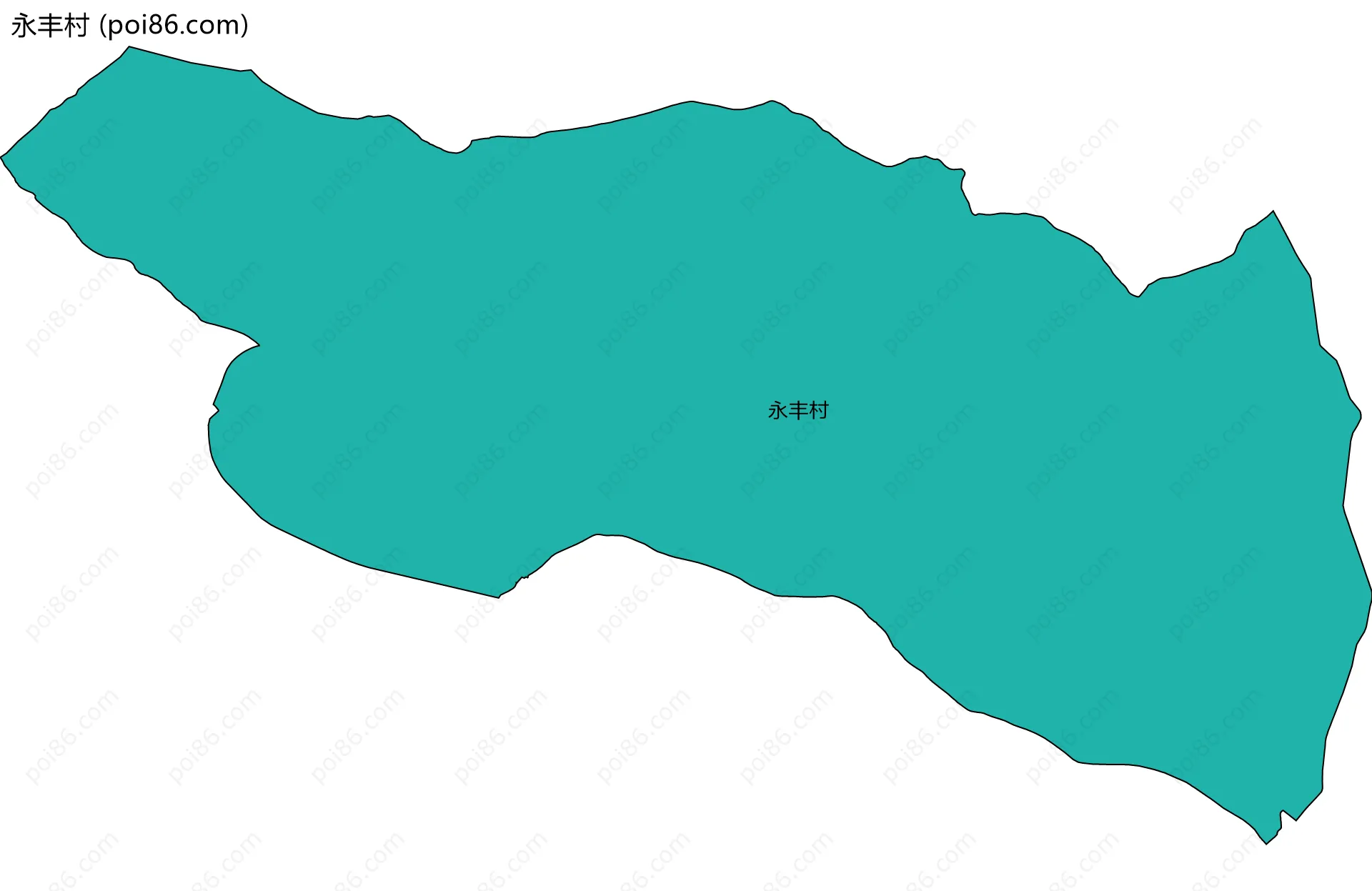 永丰村边界地图