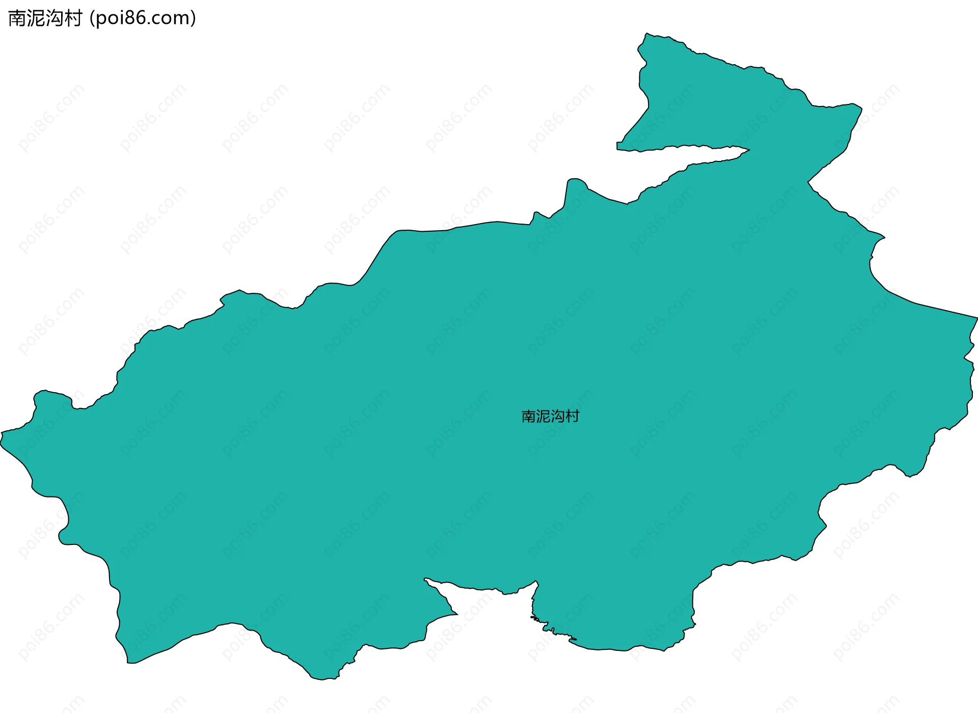 南泥沟村边界地图