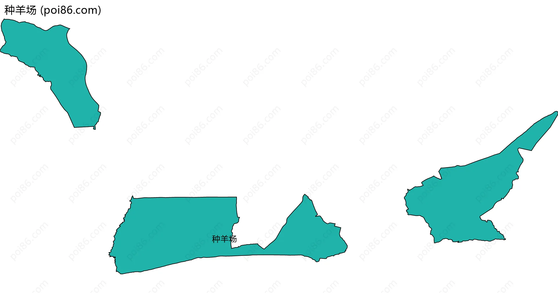 种羊场边界地图