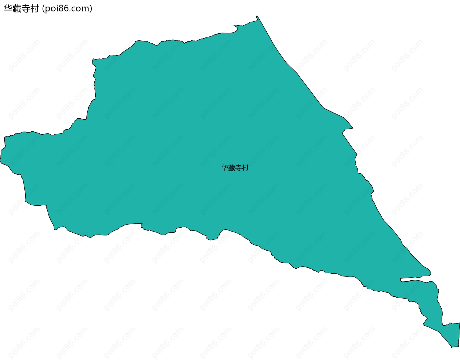 华藏寺村边界地图