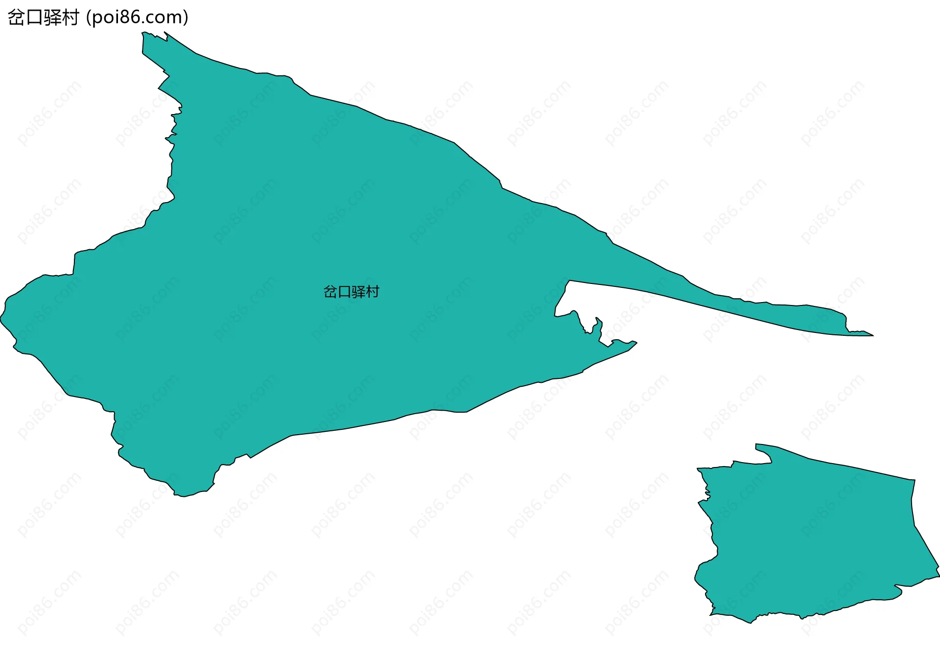 岔口驿村边界地图