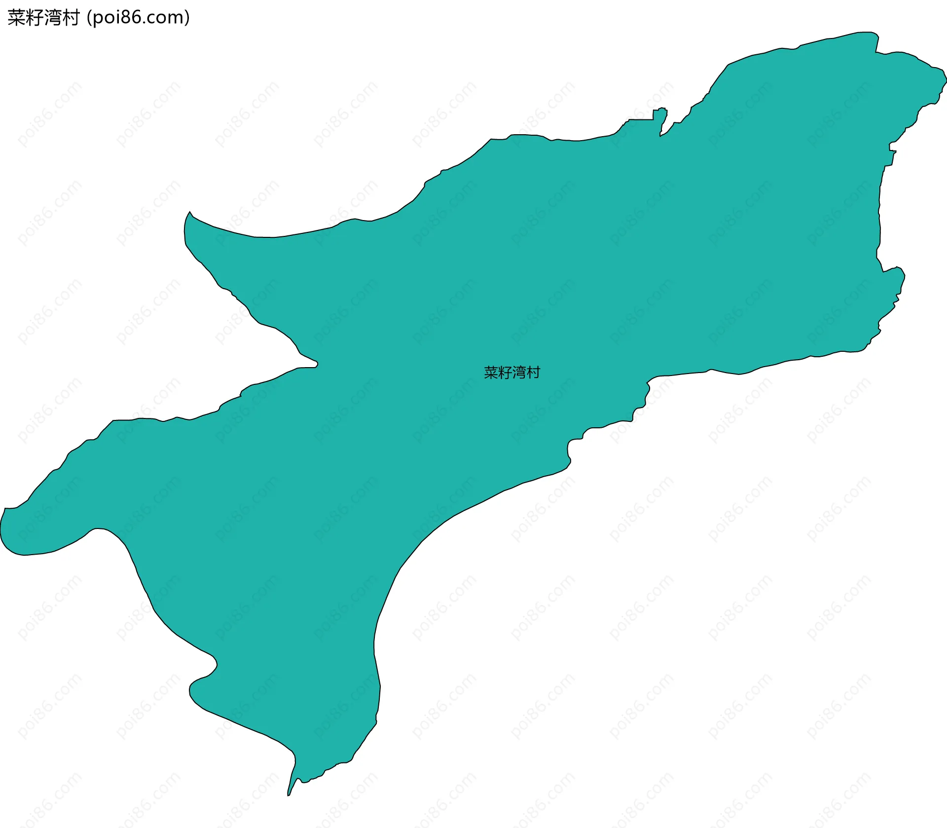 菜籽湾村边界地图