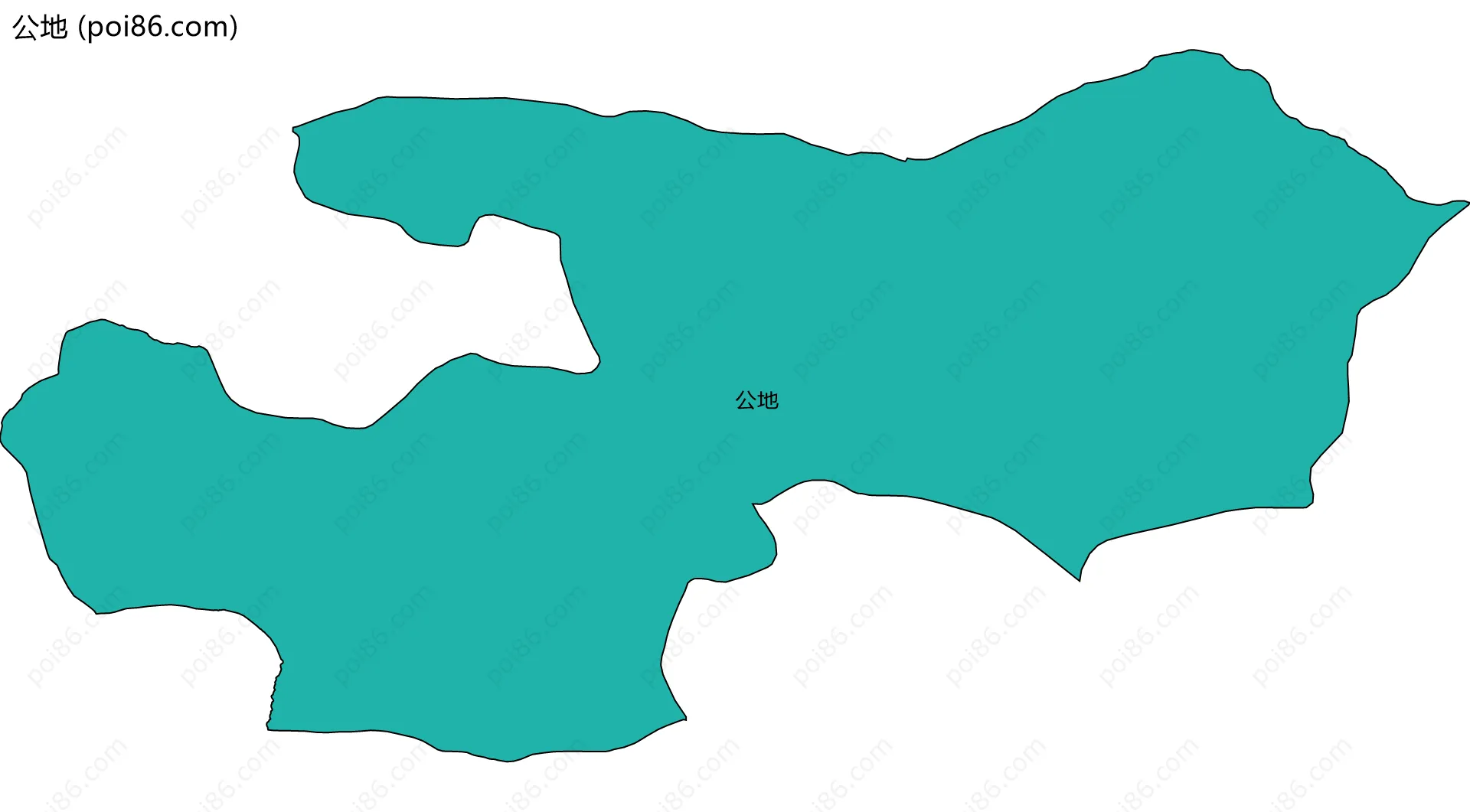 公地边界地图