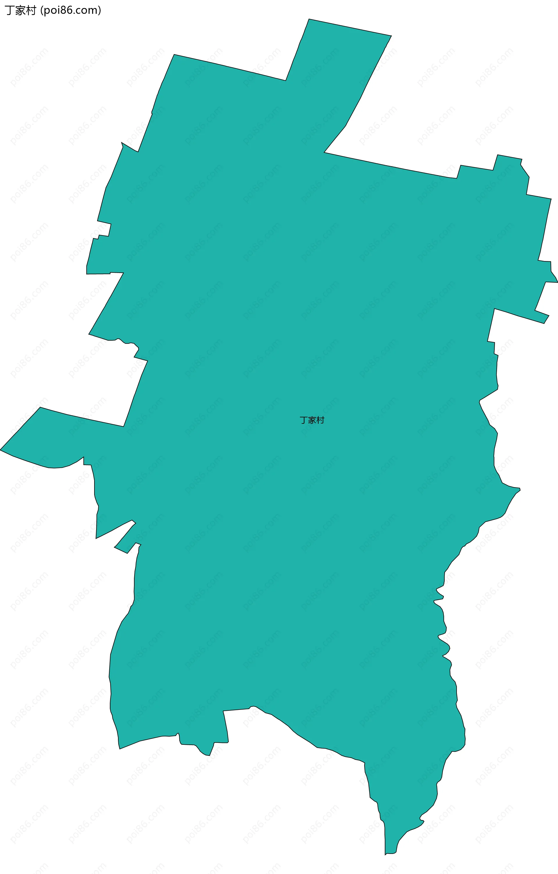 丁家村边界地图