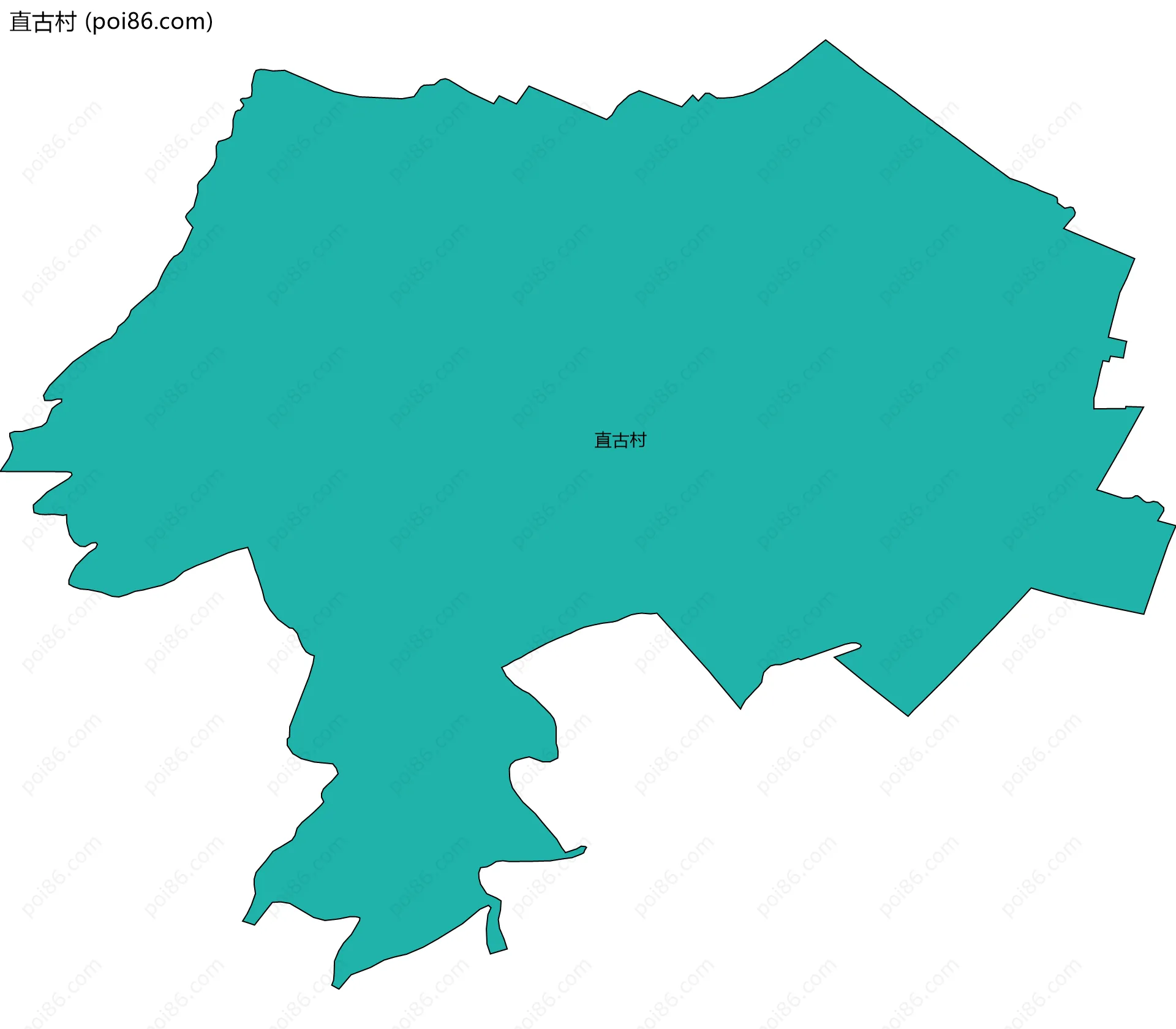 直古村边界地图