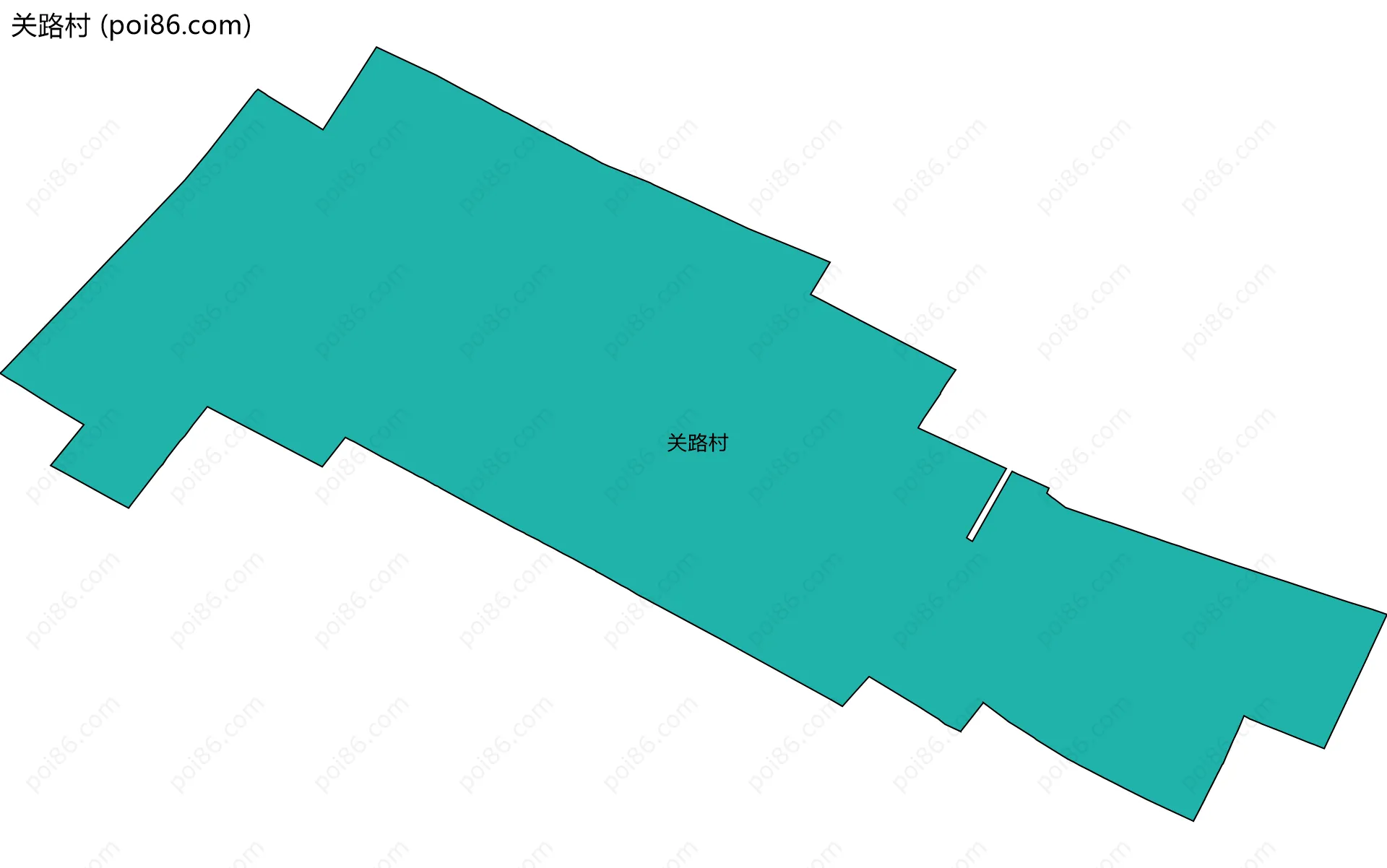关路村边界地图