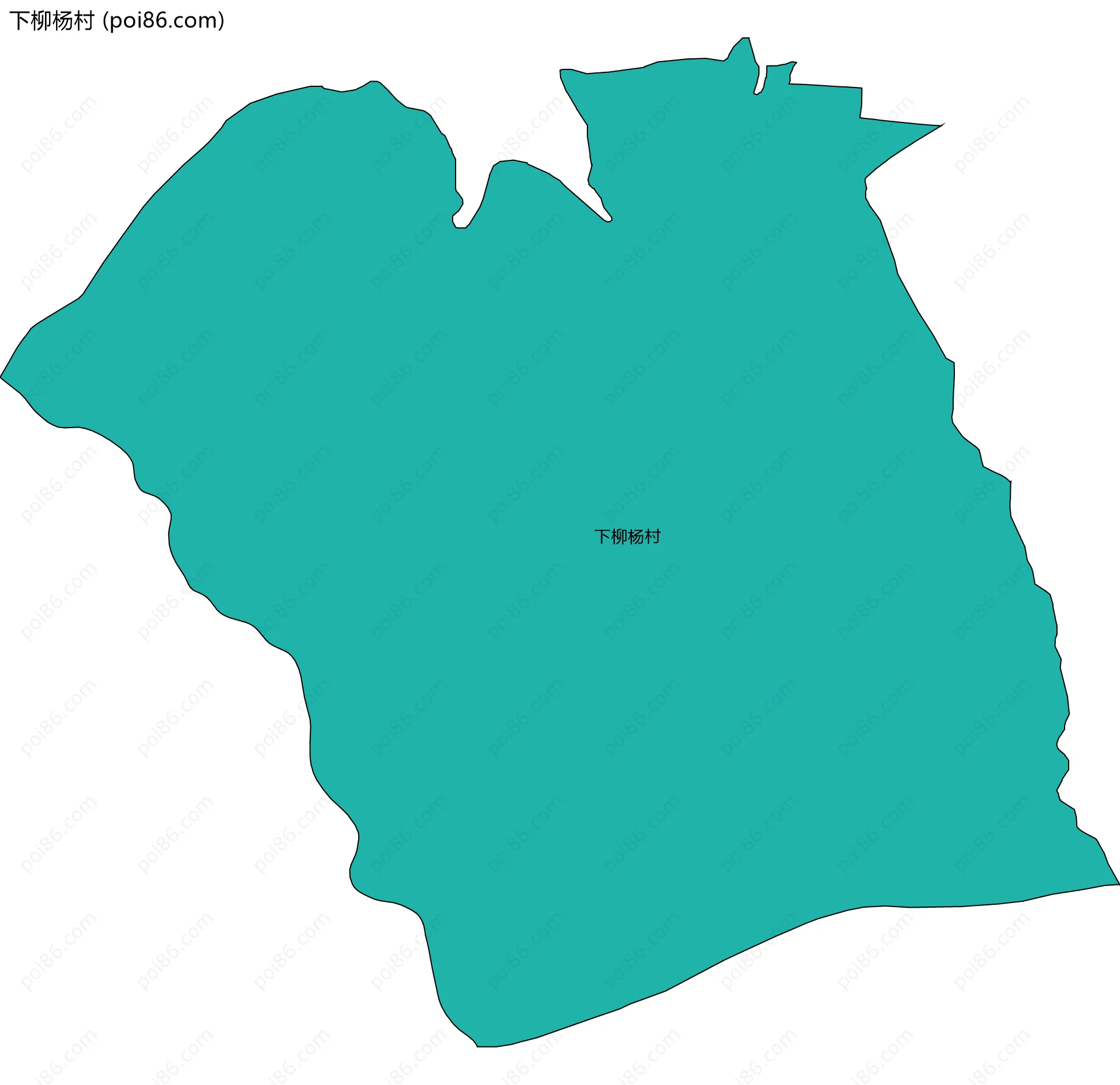 下柳杨村边界地图