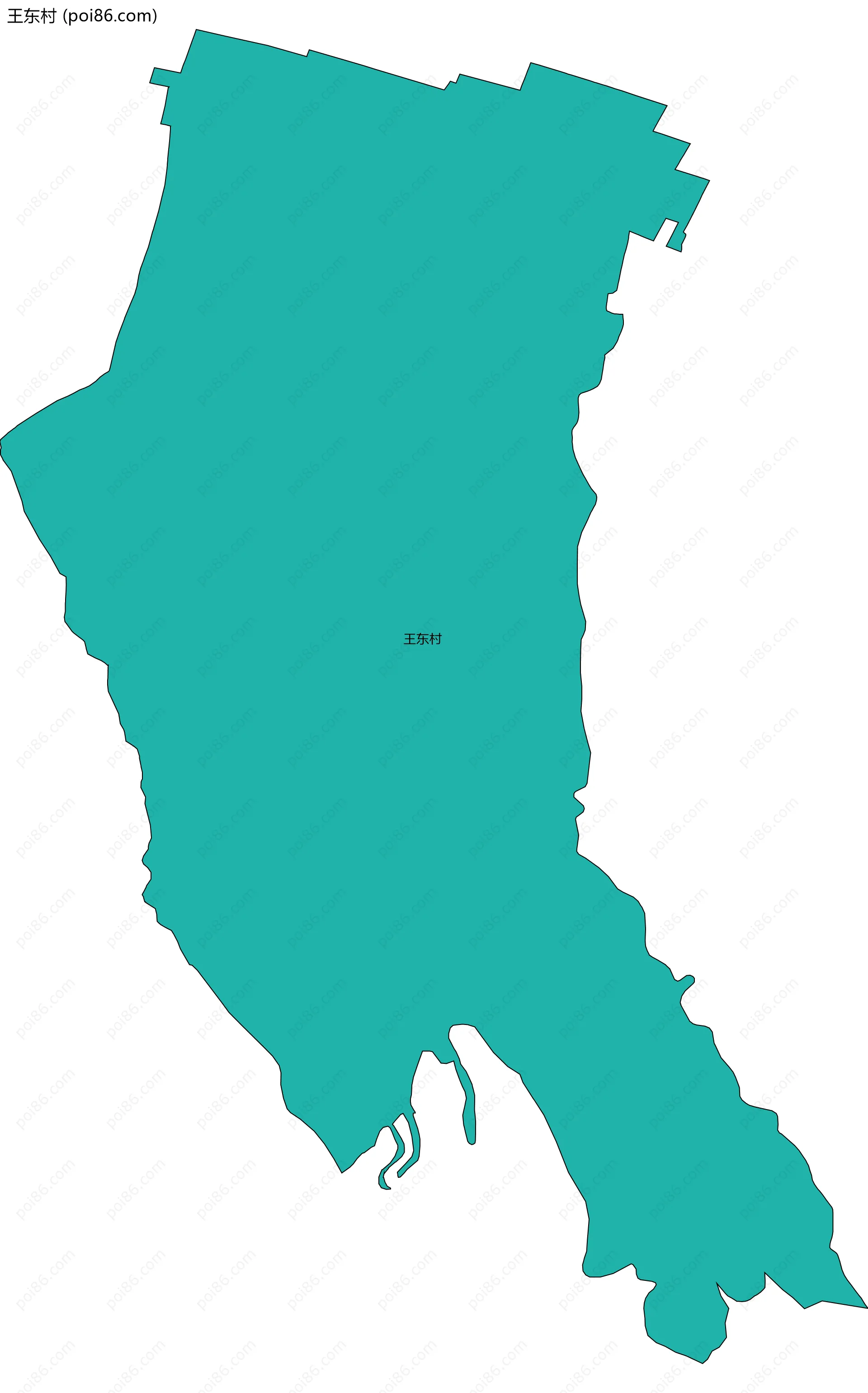 王东村边界地图