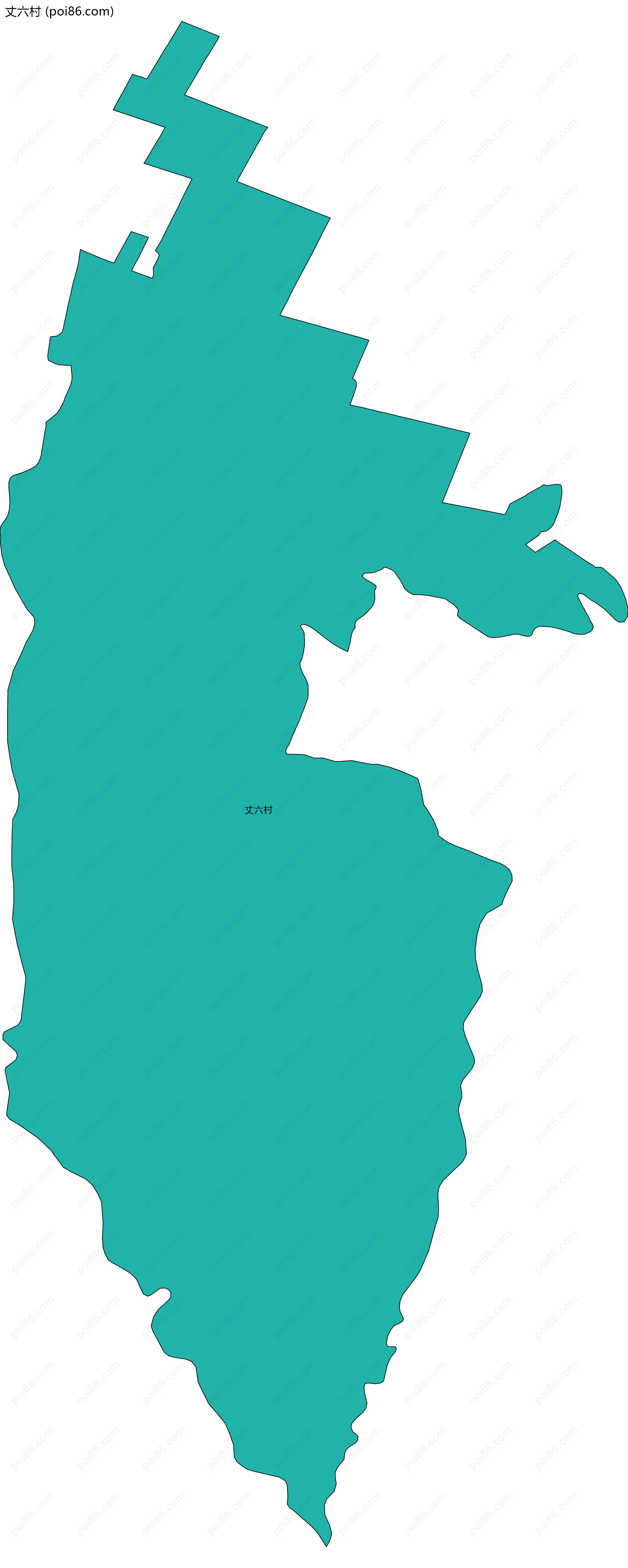 丈六村边界地图