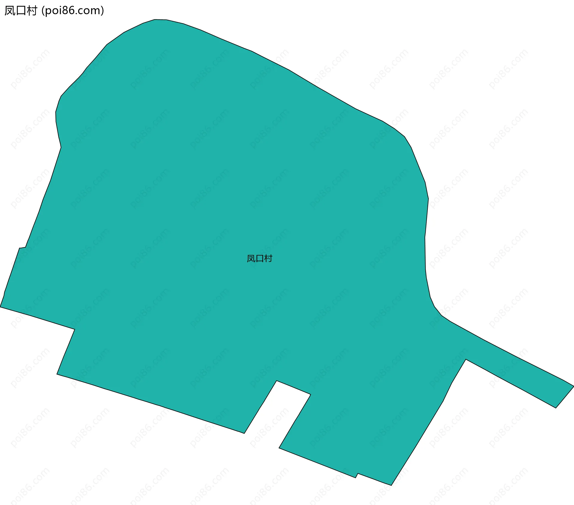 凤口村边界地图