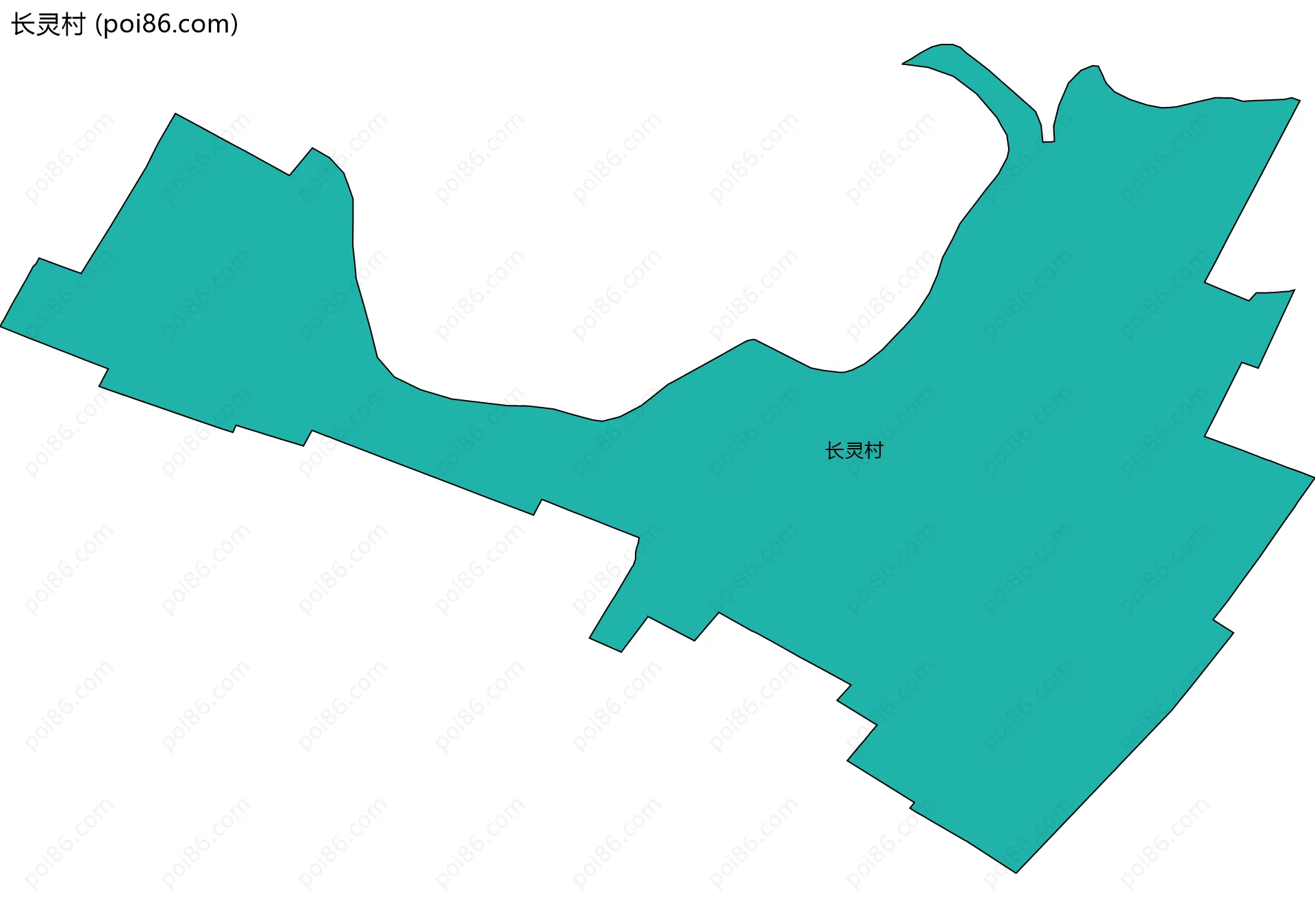 长灵村边界地图