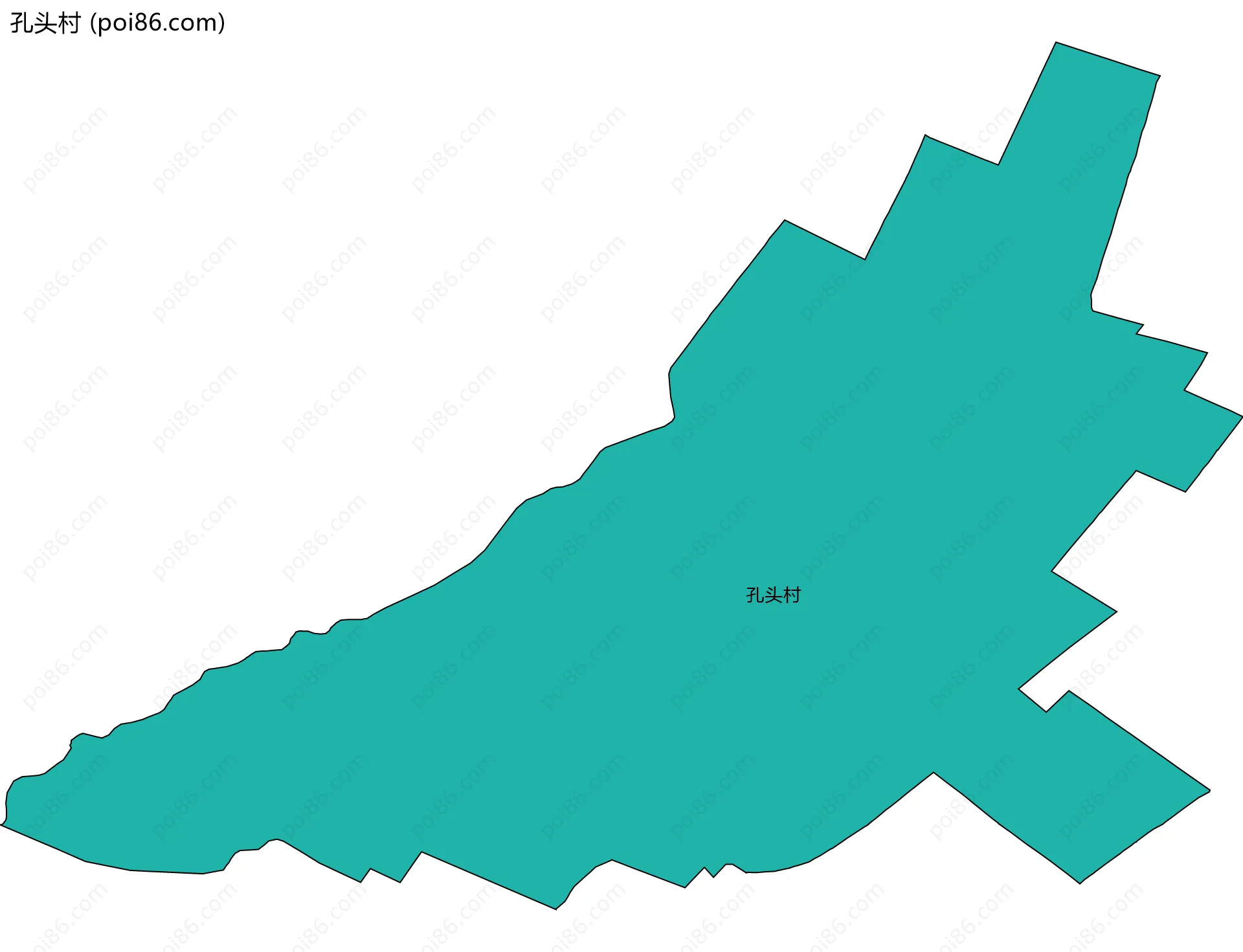 孔头村边界地图