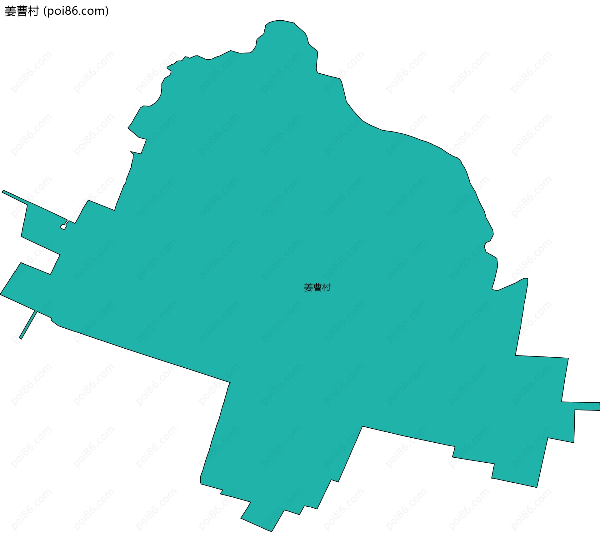 姜曹村边界地图