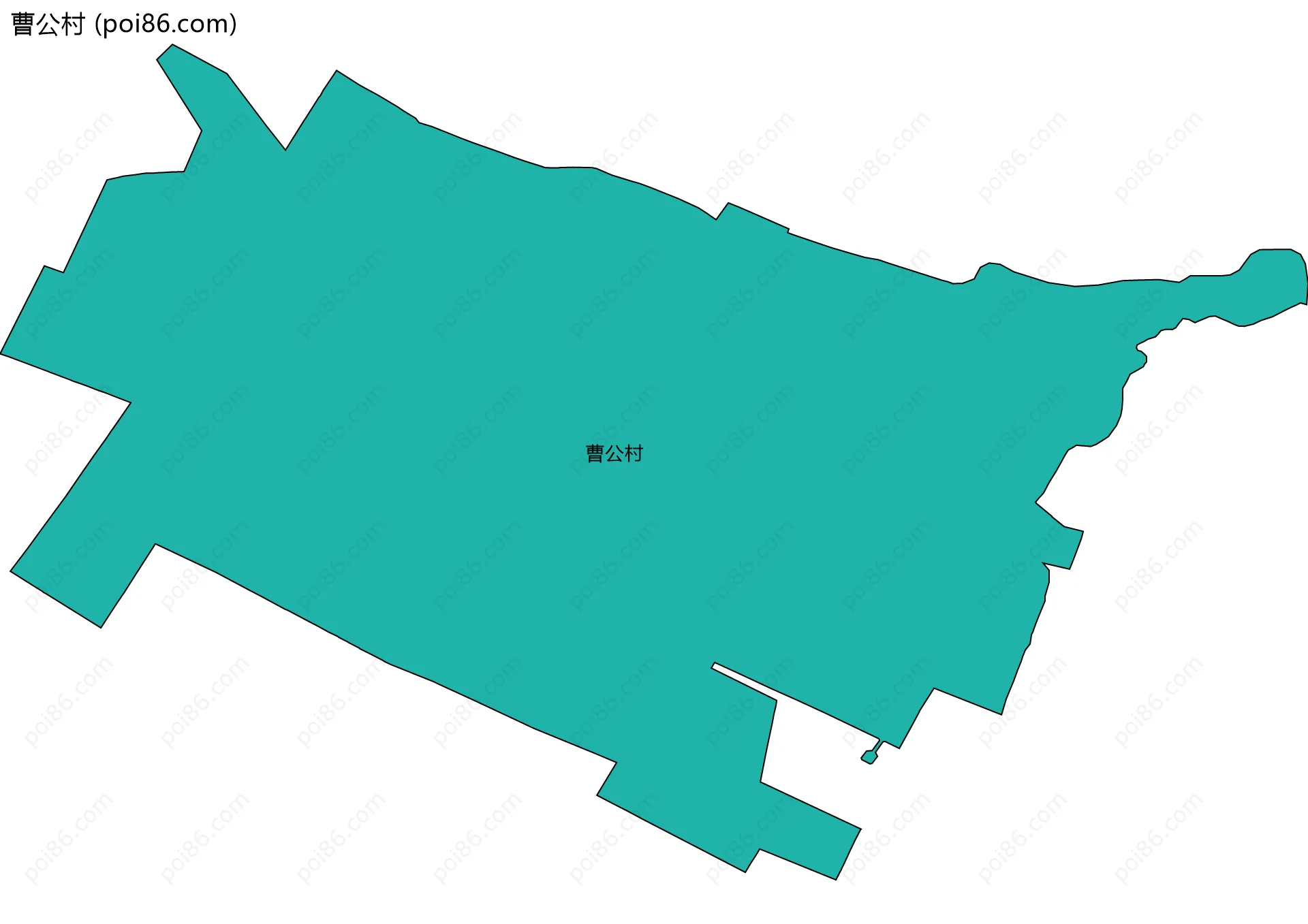 曹公村边界地图