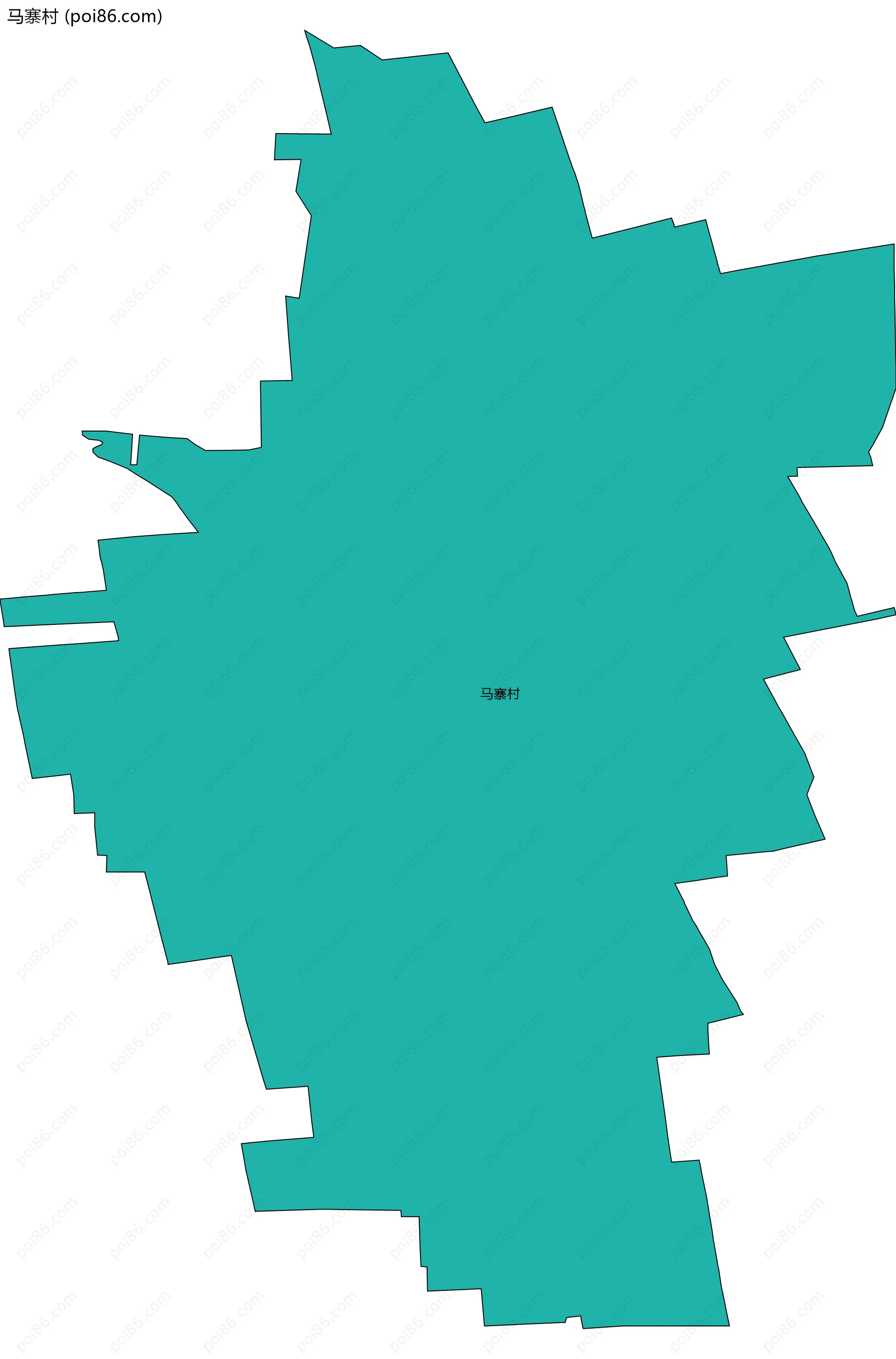 马寨村边界地图