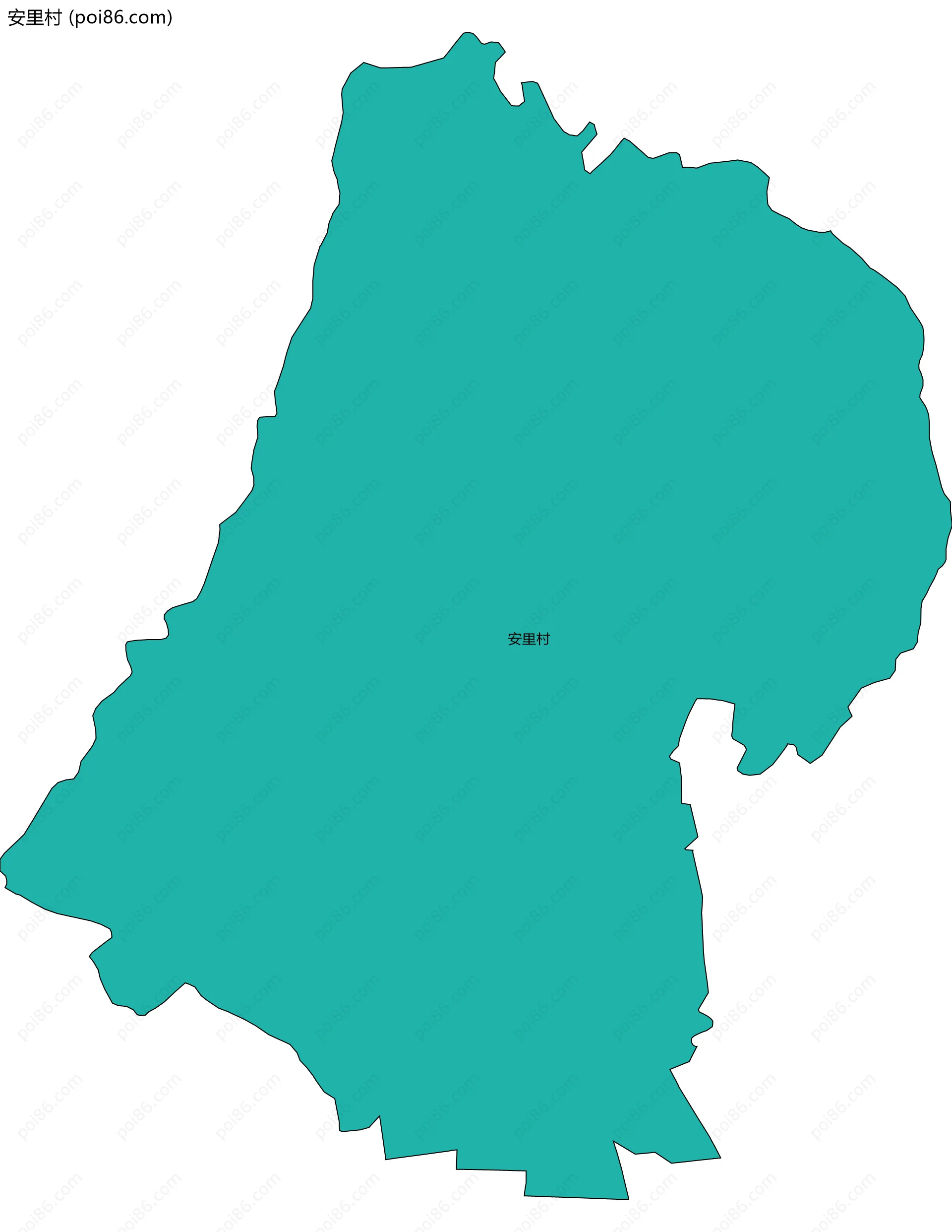 安里村边界地图