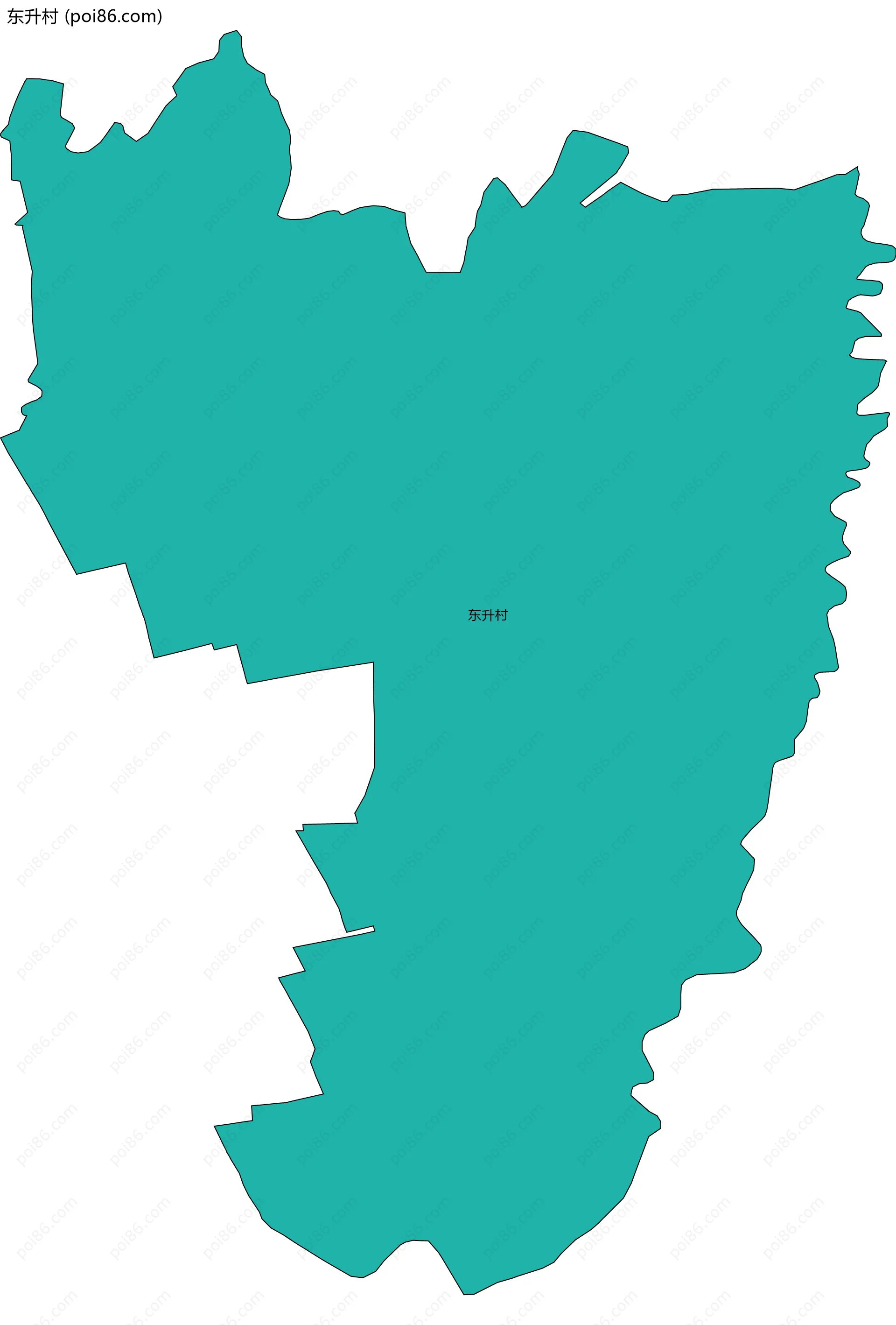 东升村边界地图