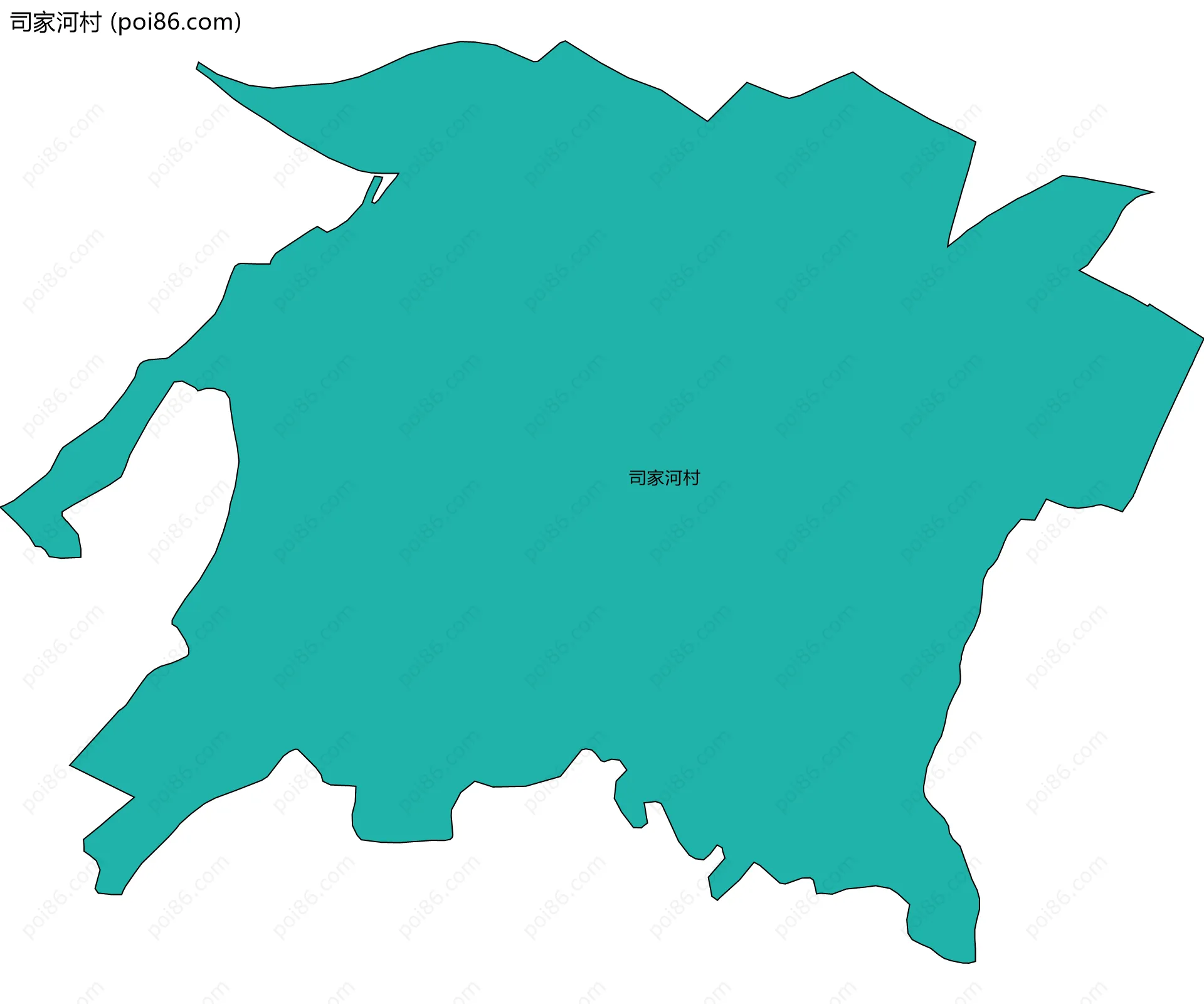 司家河村边界地图