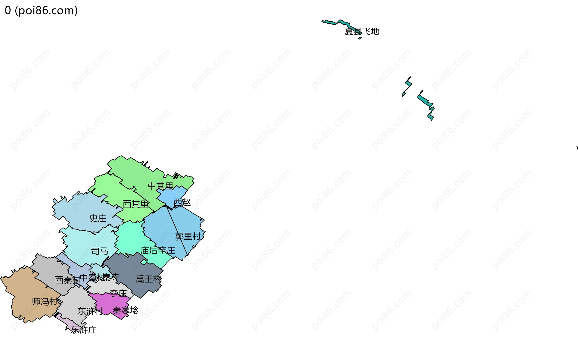 0边界地图(五级行政区划)