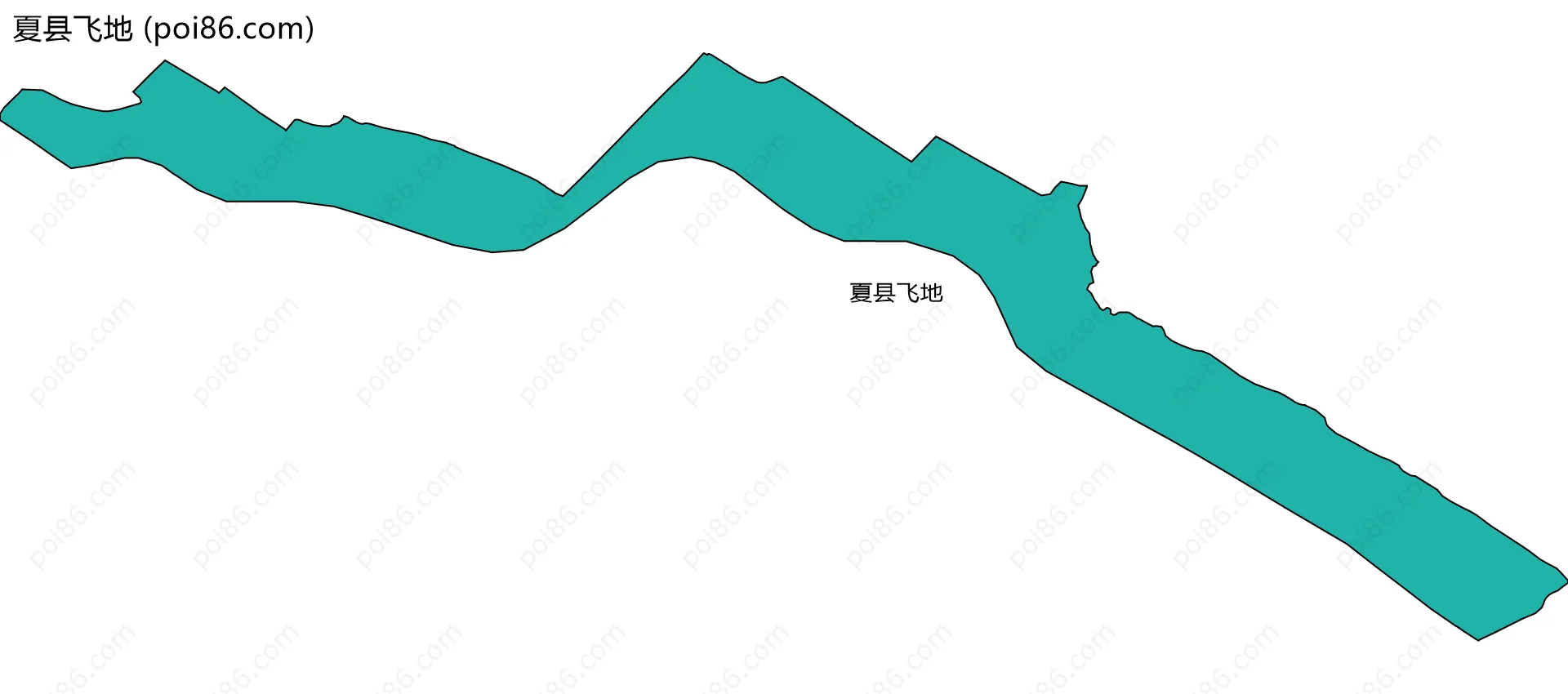 夏县飞地边界地图