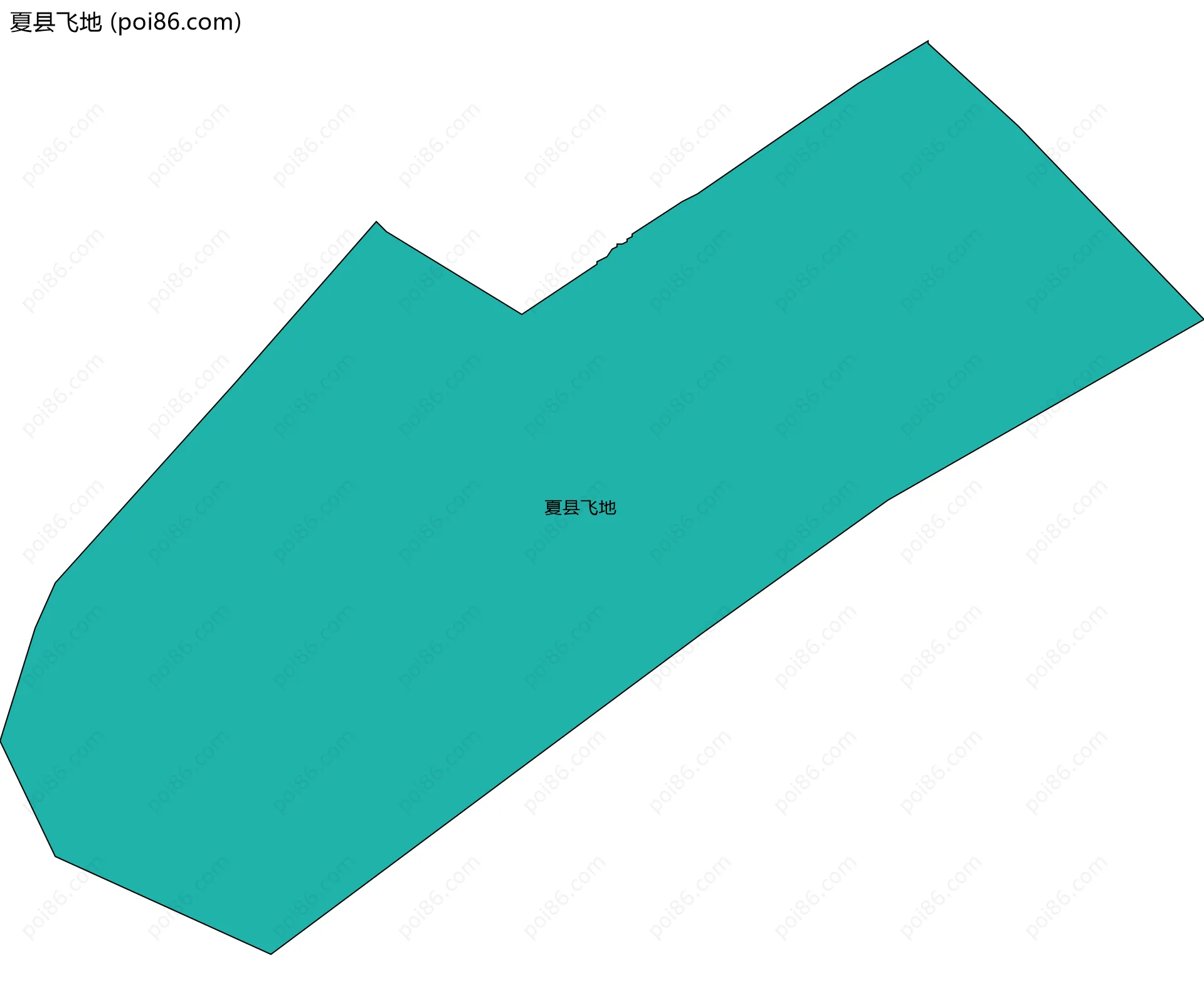 夏县飞地边界地图