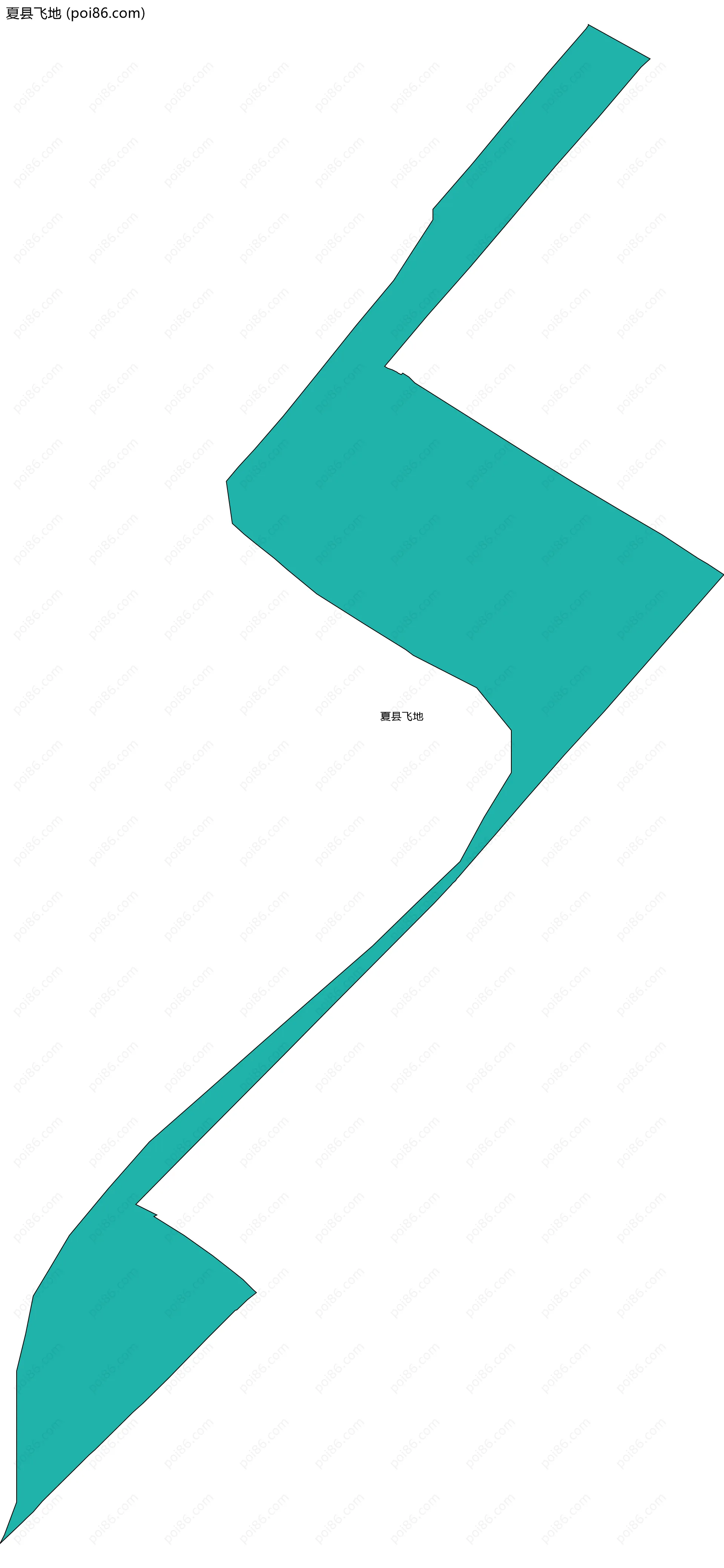 夏县飞地边界地图