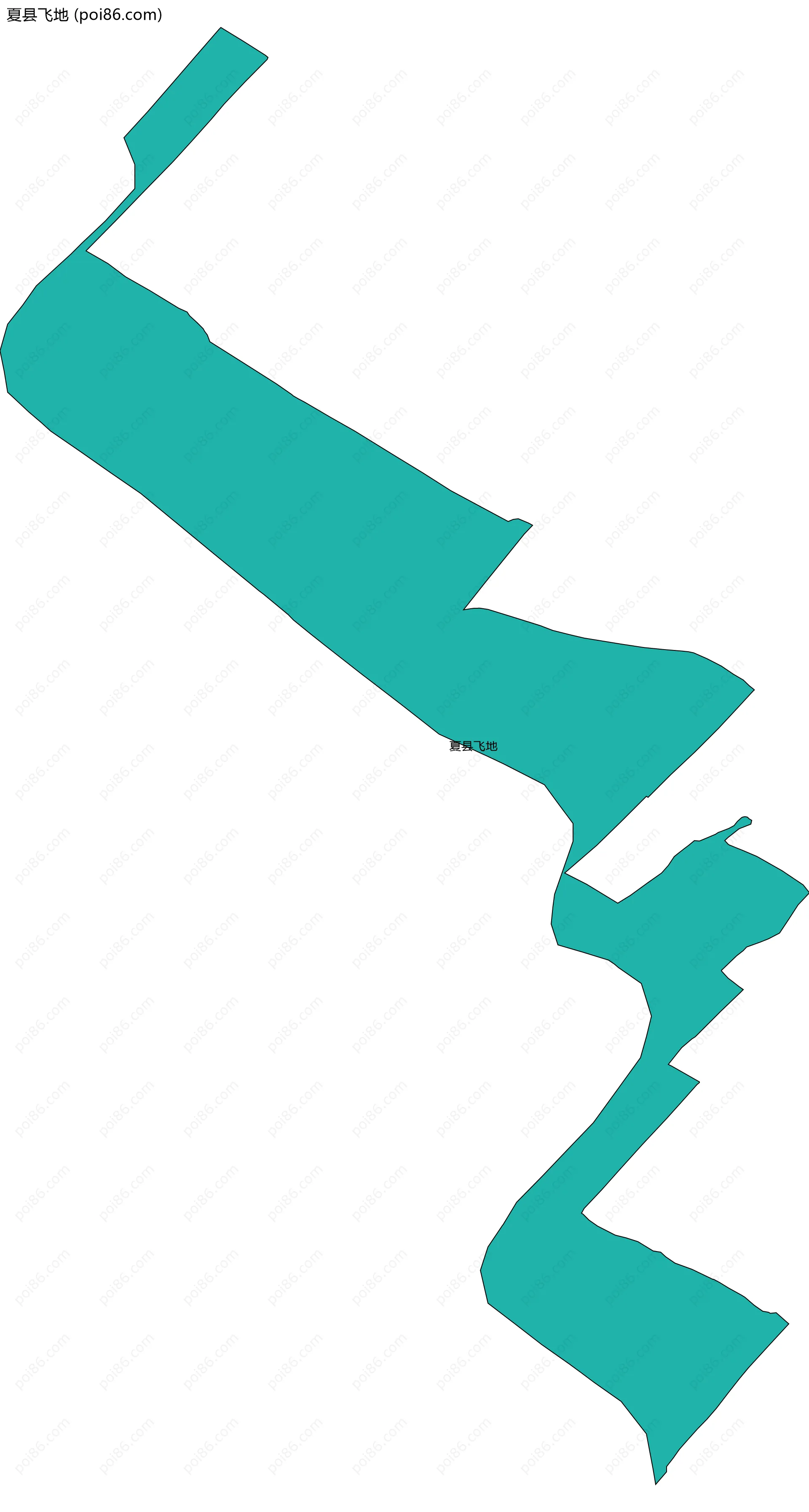 夏县飞地边界地图