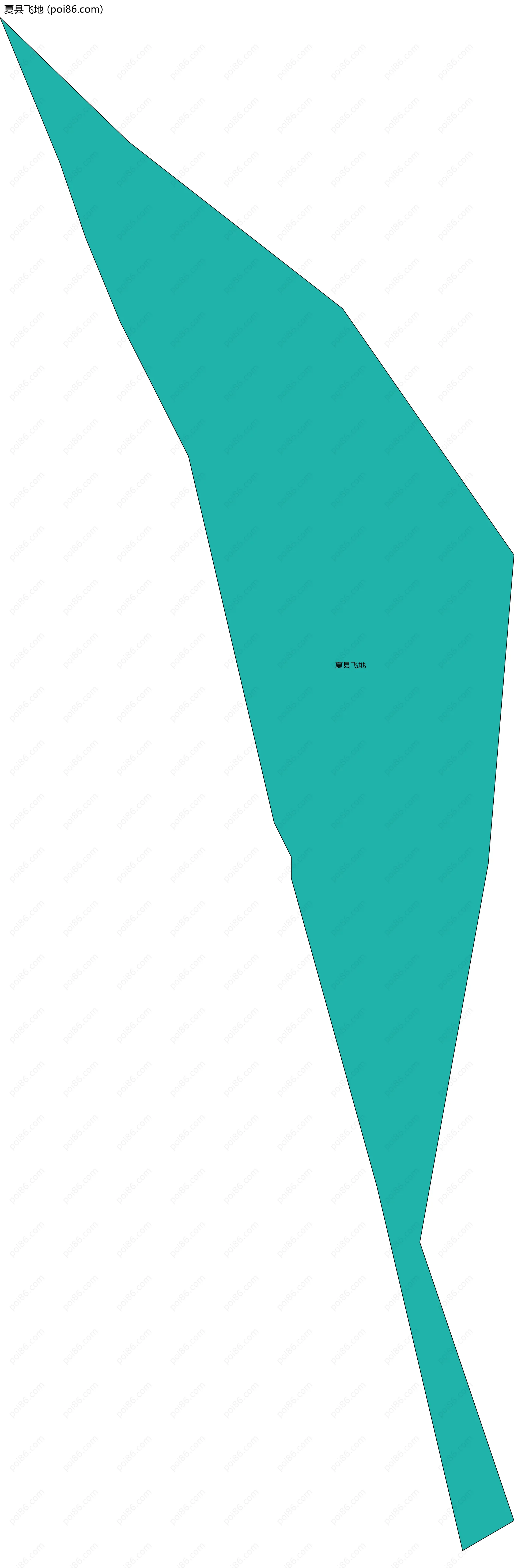 夏县飞地边界地图